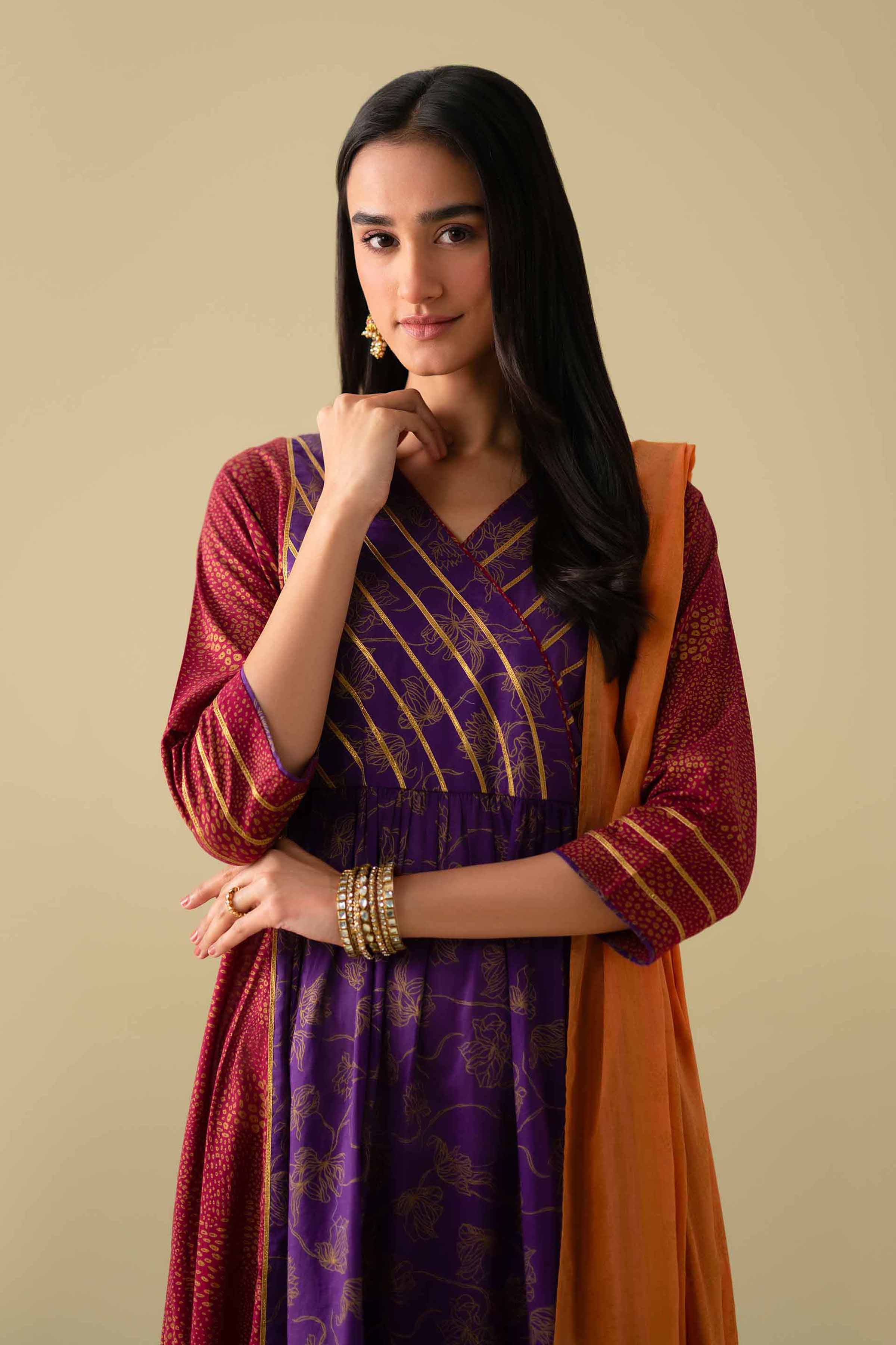 3 Piece - Printed Suit - KFE26-114 for Women - Pret Collection | Nishat | Shop Online