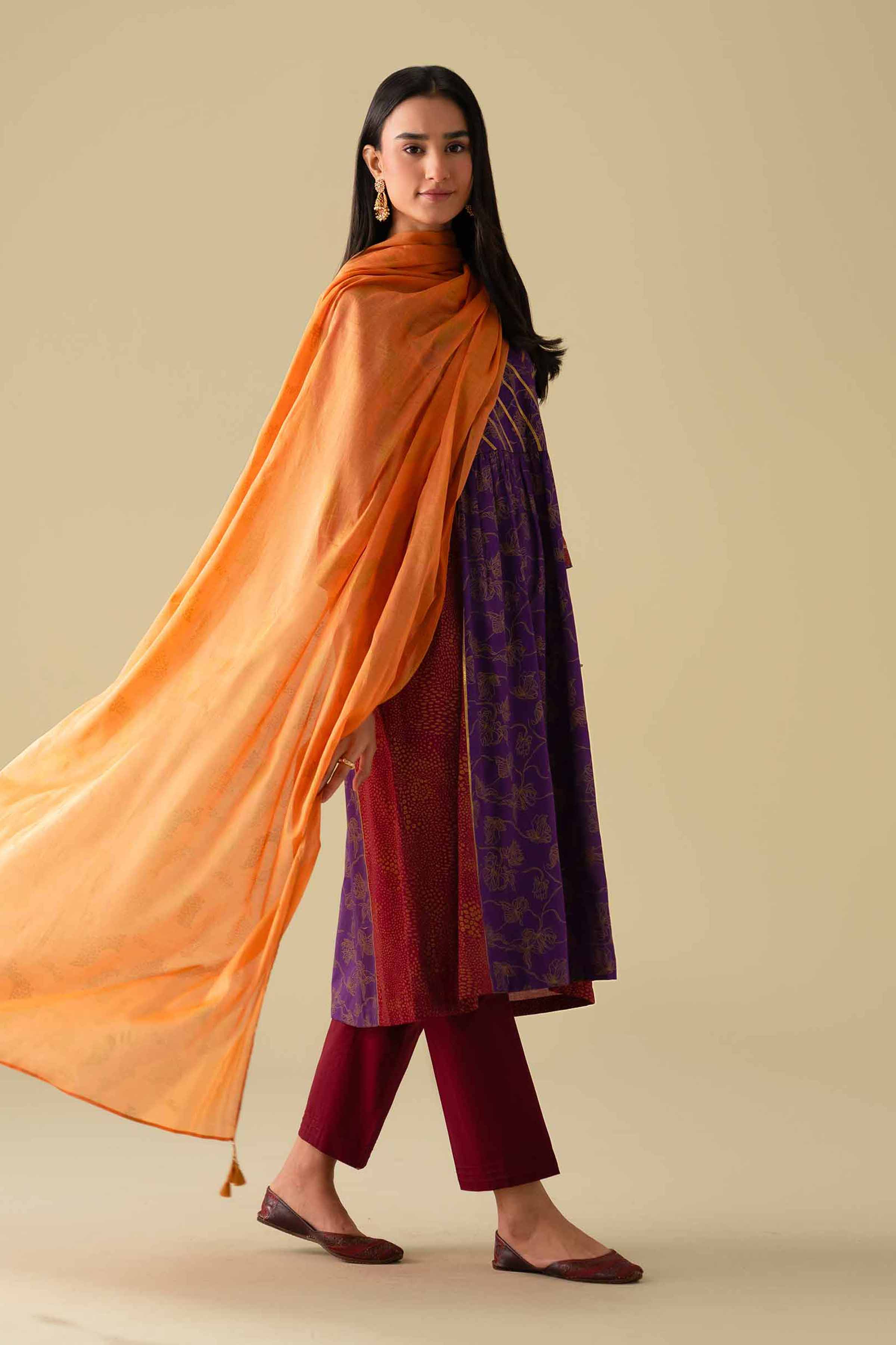 3 Piece - Printed Suit - KFE26-114 for Women - Pret Collection | Nishat | Shop Online