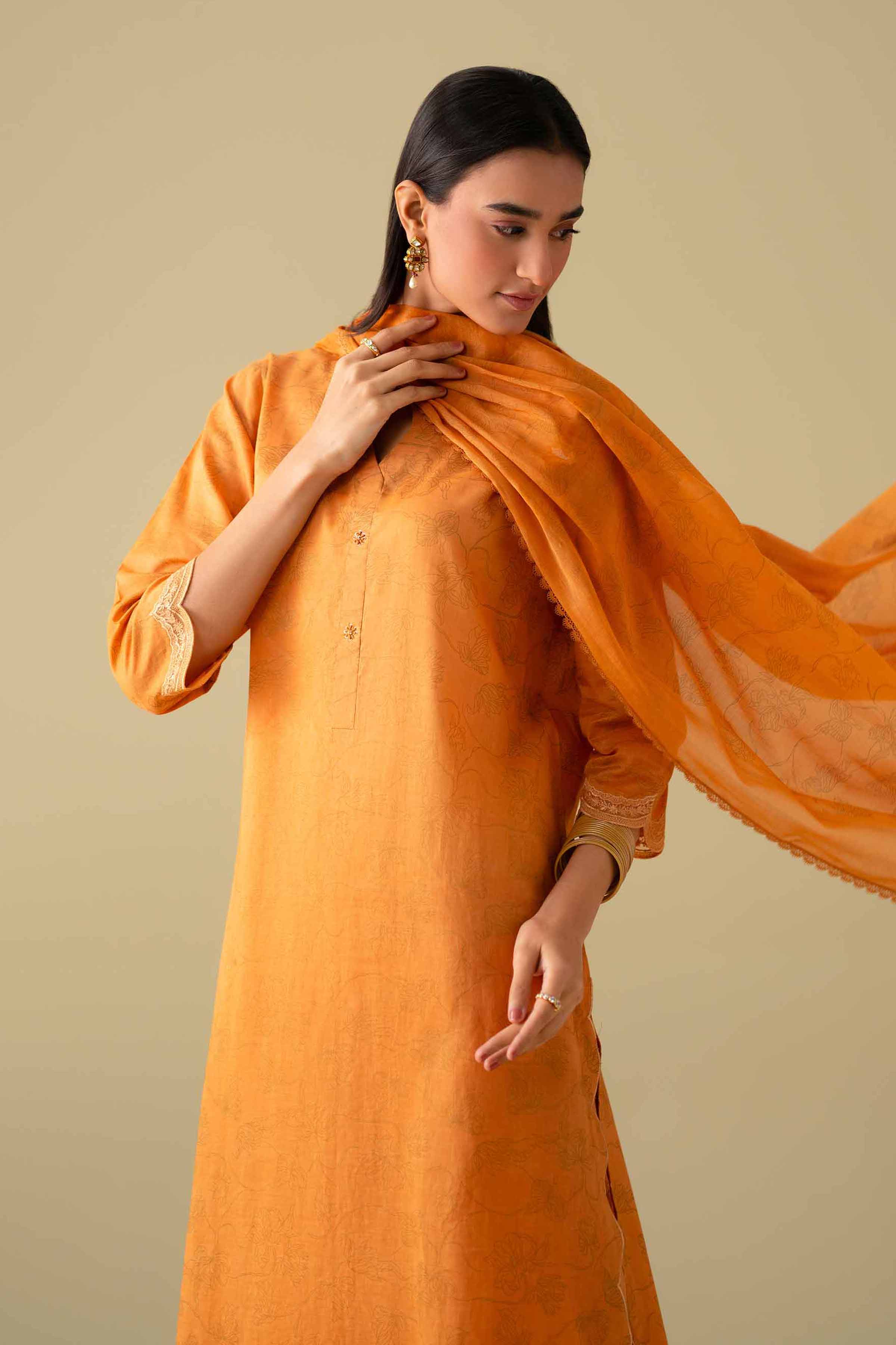 3 Piece - Printed Embroidered Suit - KFE26-115 for Women - Pret Collection | Nishat | Shop Online