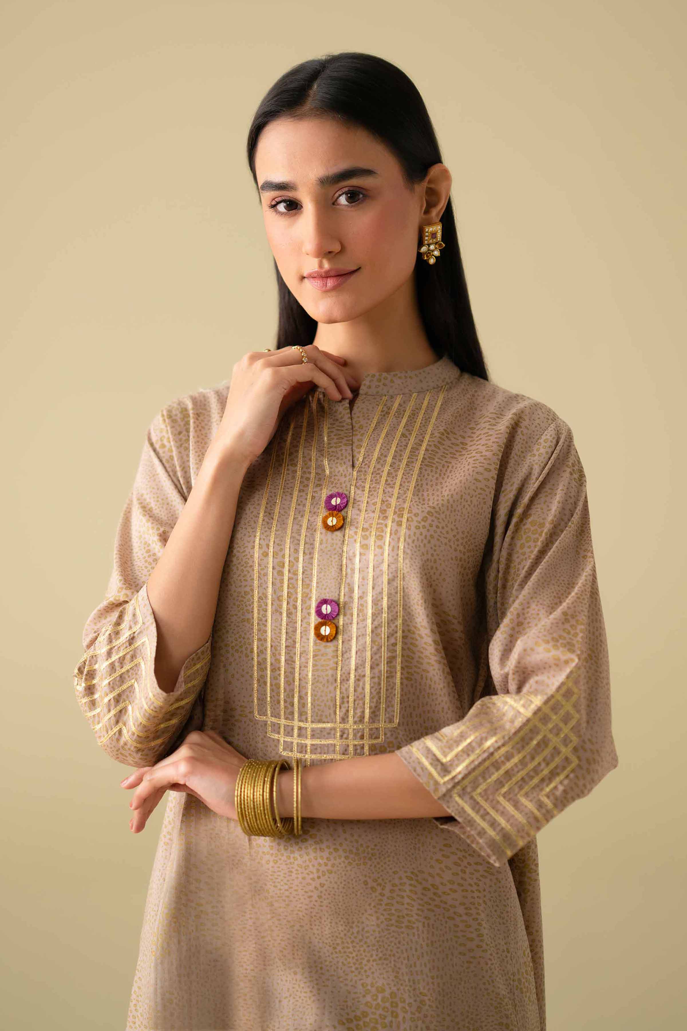 3 Piece - Embroidered Suit - KFE26-116