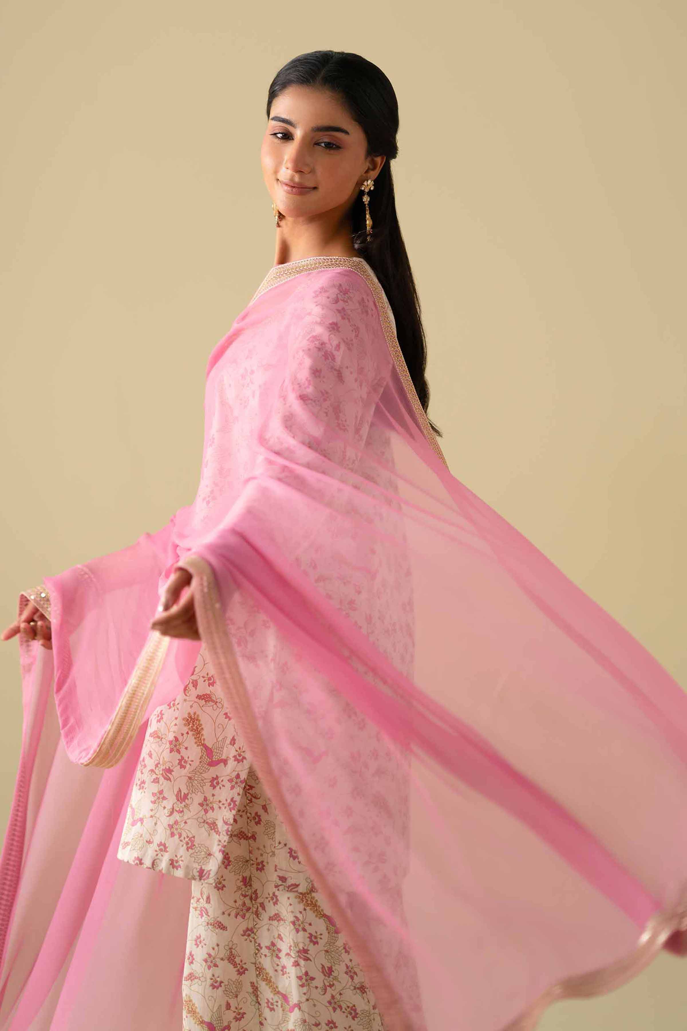 3 Piece - Printed Embroidered Suit - KFE26-117 for Women - Pret Collection | Nishat | Shop Online