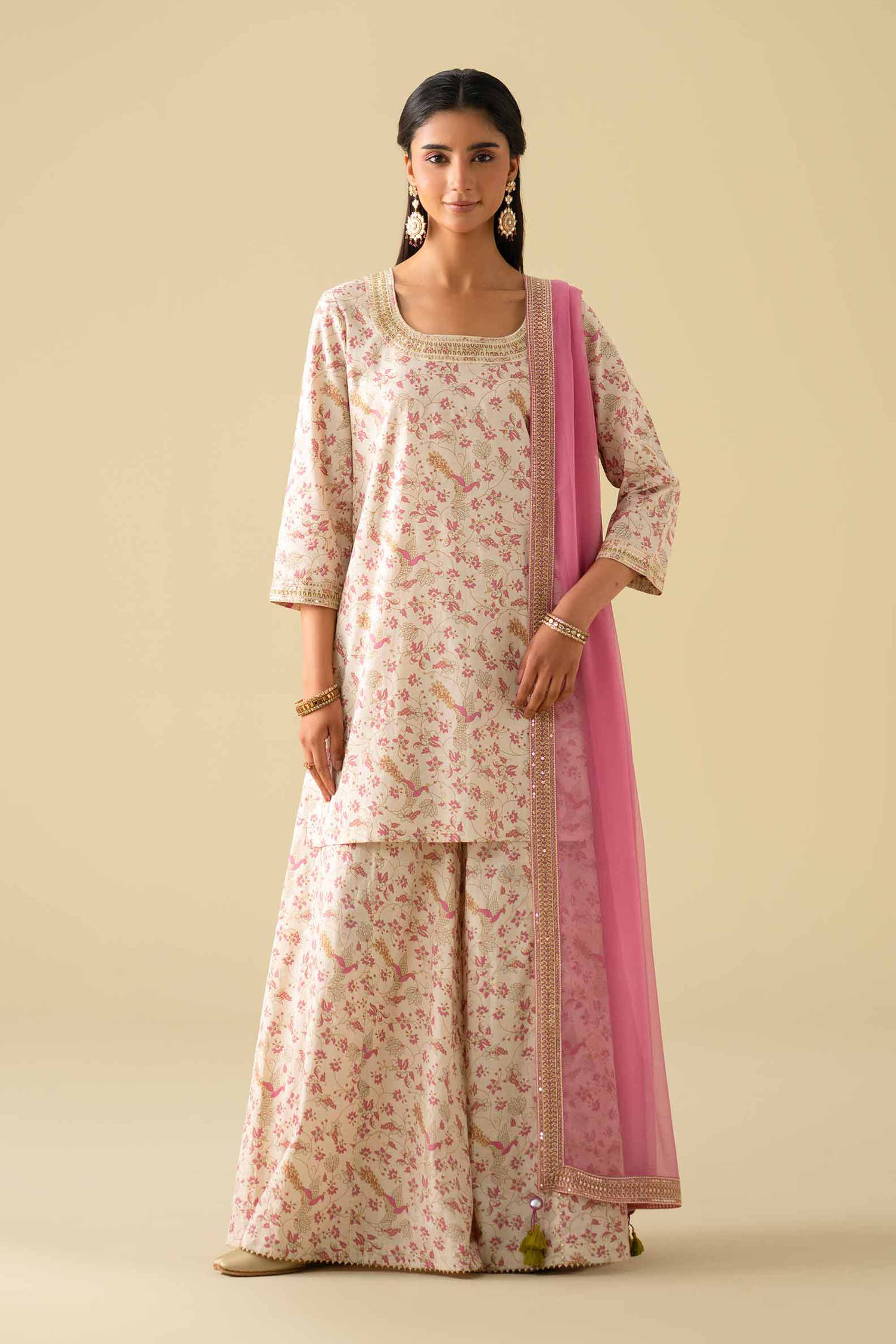 3 Piece - Printed Embroidered Suit - KFE26-117 for Women - Pret Collection | Nishat | Shop Online