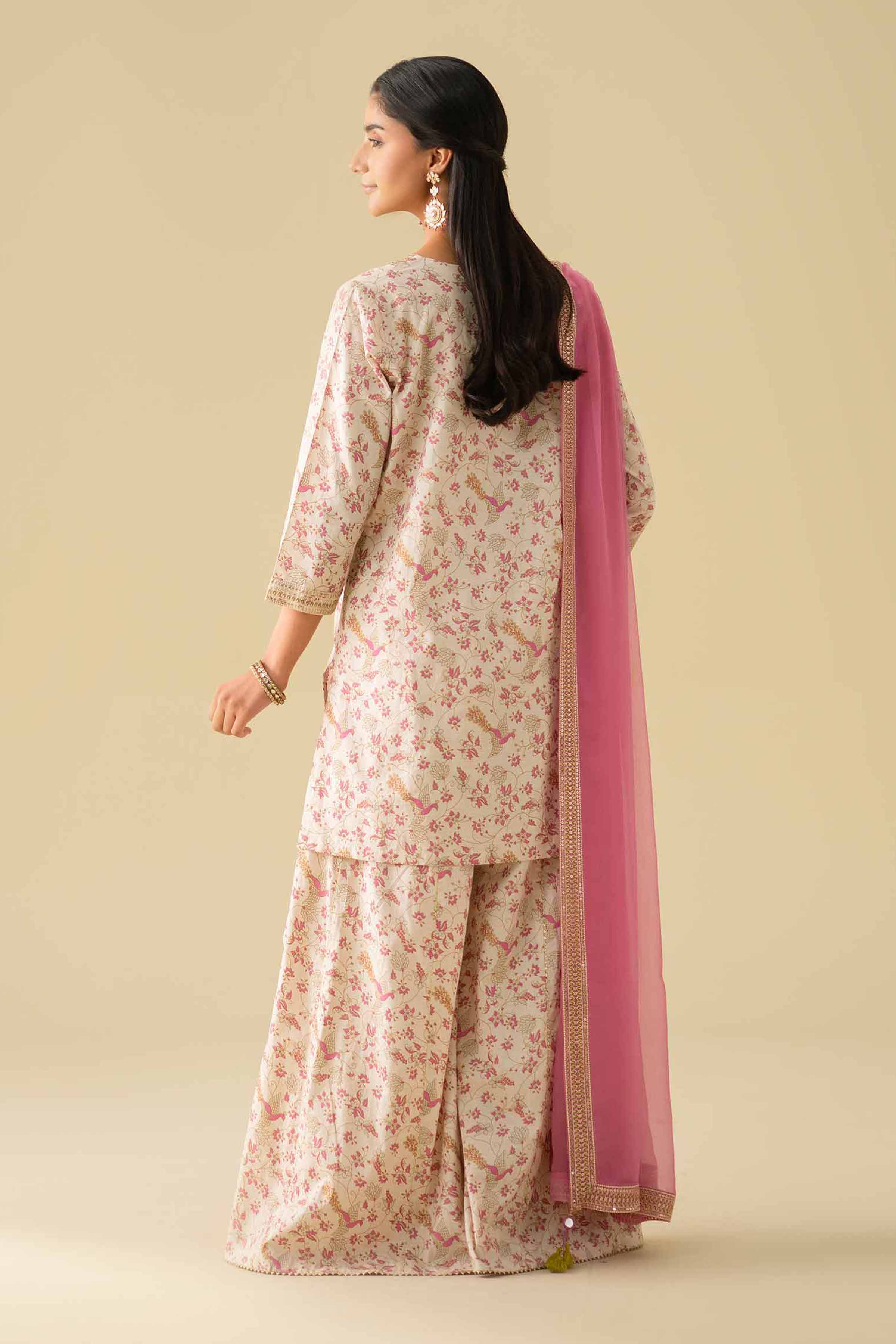 3 Piece - Printed Embroidered Suit - KFE26-117 for Women - Pret Collection | Nishat | Shop Online