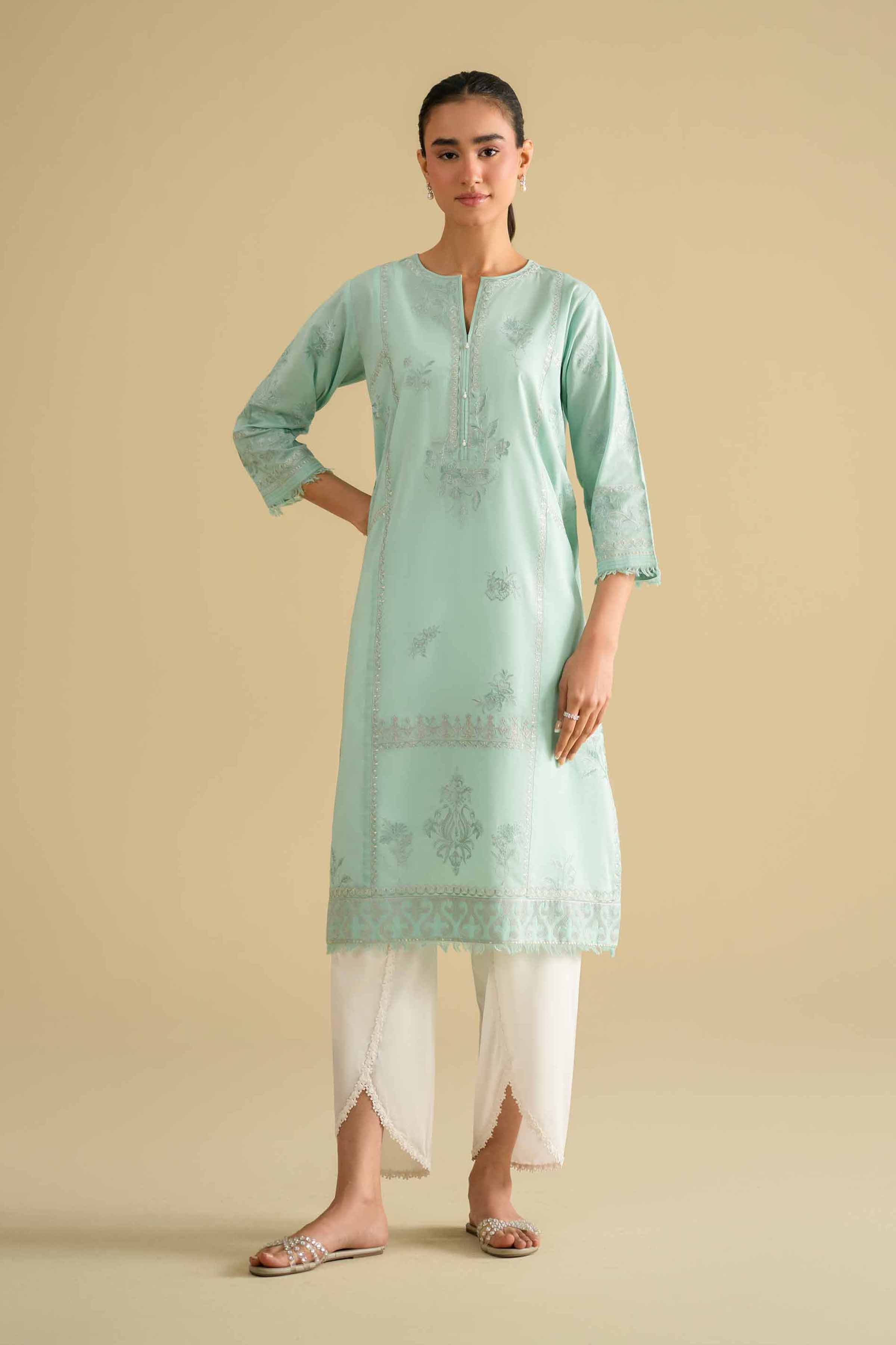 Embroidered Shirt - KFE26-12 for Women - Pret Collection | Nishat | Shop Online