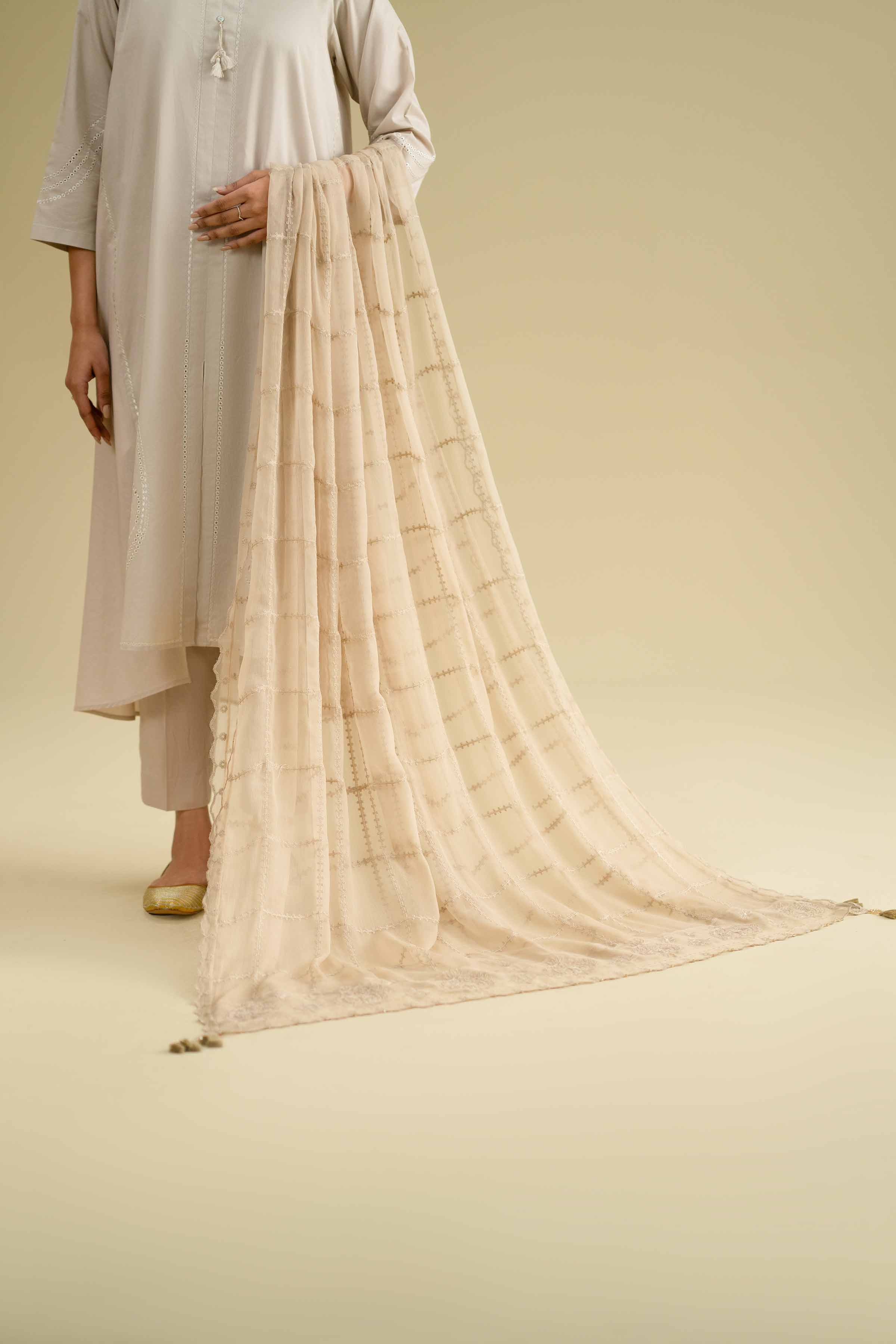 Embroidered Dupatta - KFE26-120 for Women - Pret Collection | Nishat | Shop Online