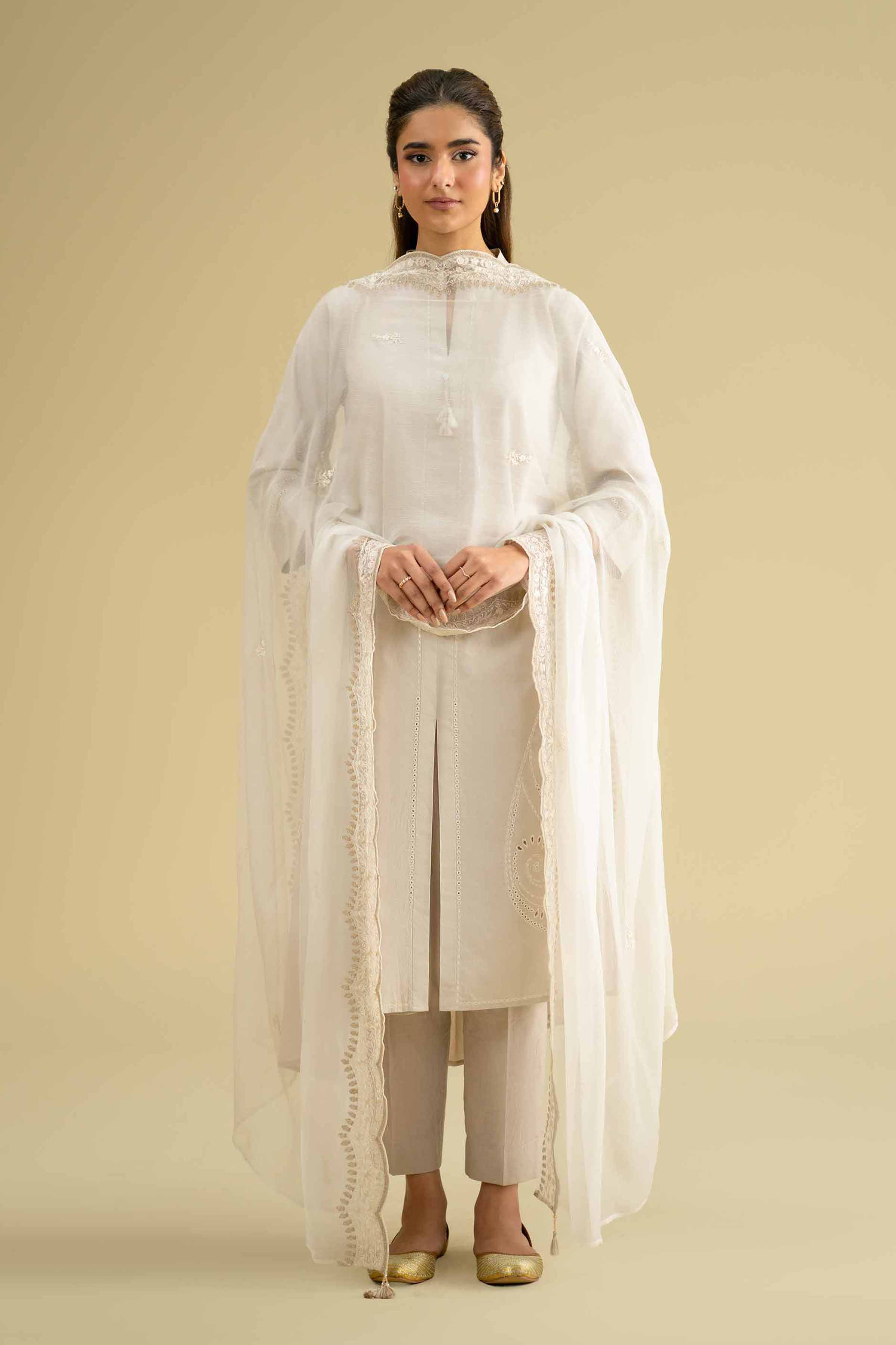 Embroidered Dupatta - KFE26-122 for Women - Pret Collection | Nishat | Shop Online