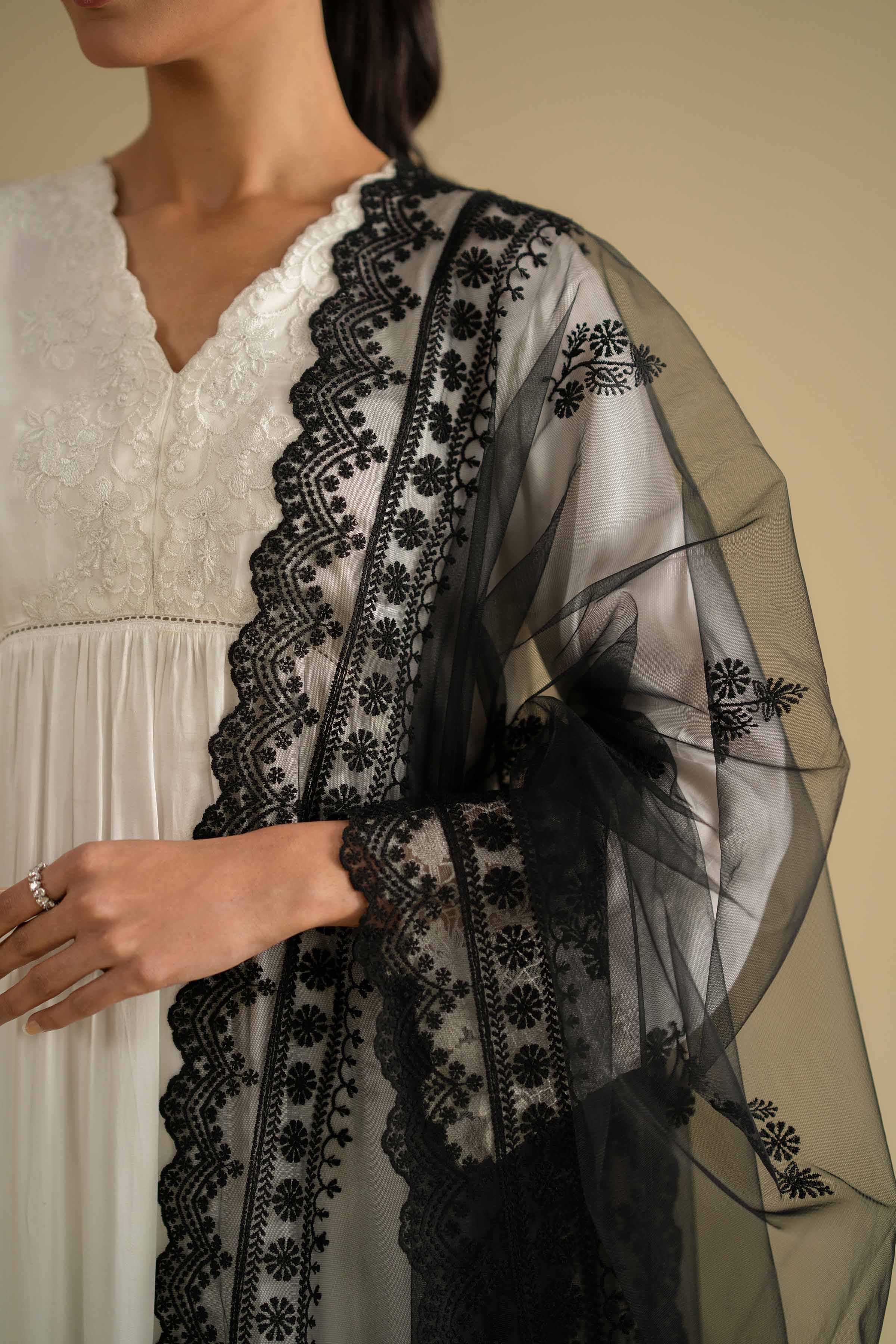 Embroidered Dupatta - KFE26-124 for Women - Pret Collection | Nishat | Shop Online