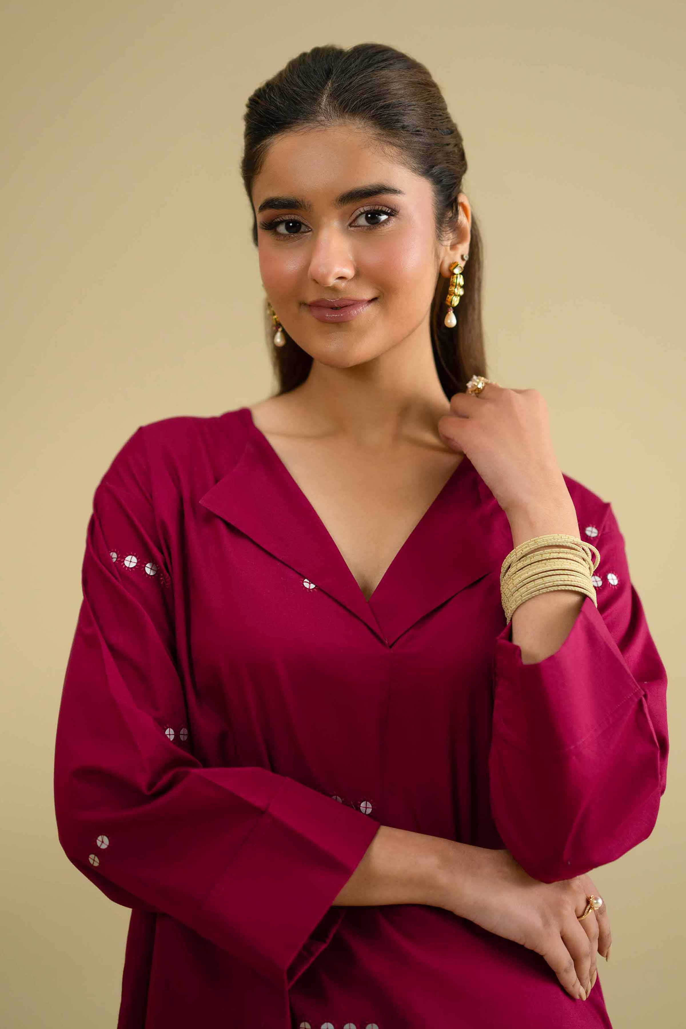 Embroidered Shirt - KFE26-13 for Women - Pret Collection | Nishat | Shop Online