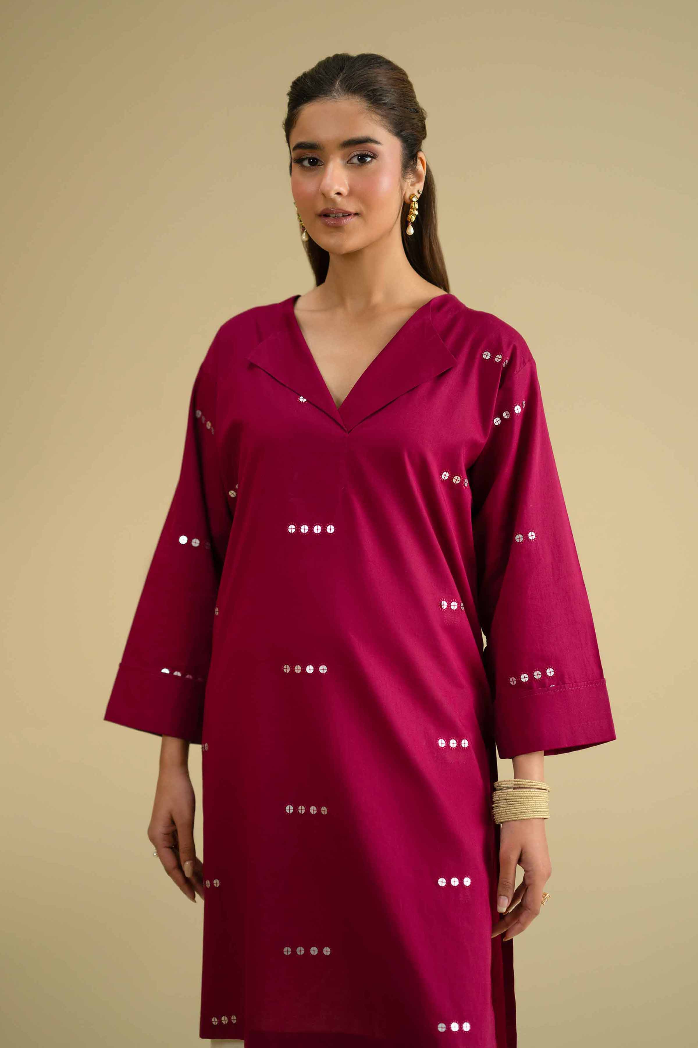Embroidered Shirt - KFE26-13 for Women - Pret Collection | Nishat | Shop Online