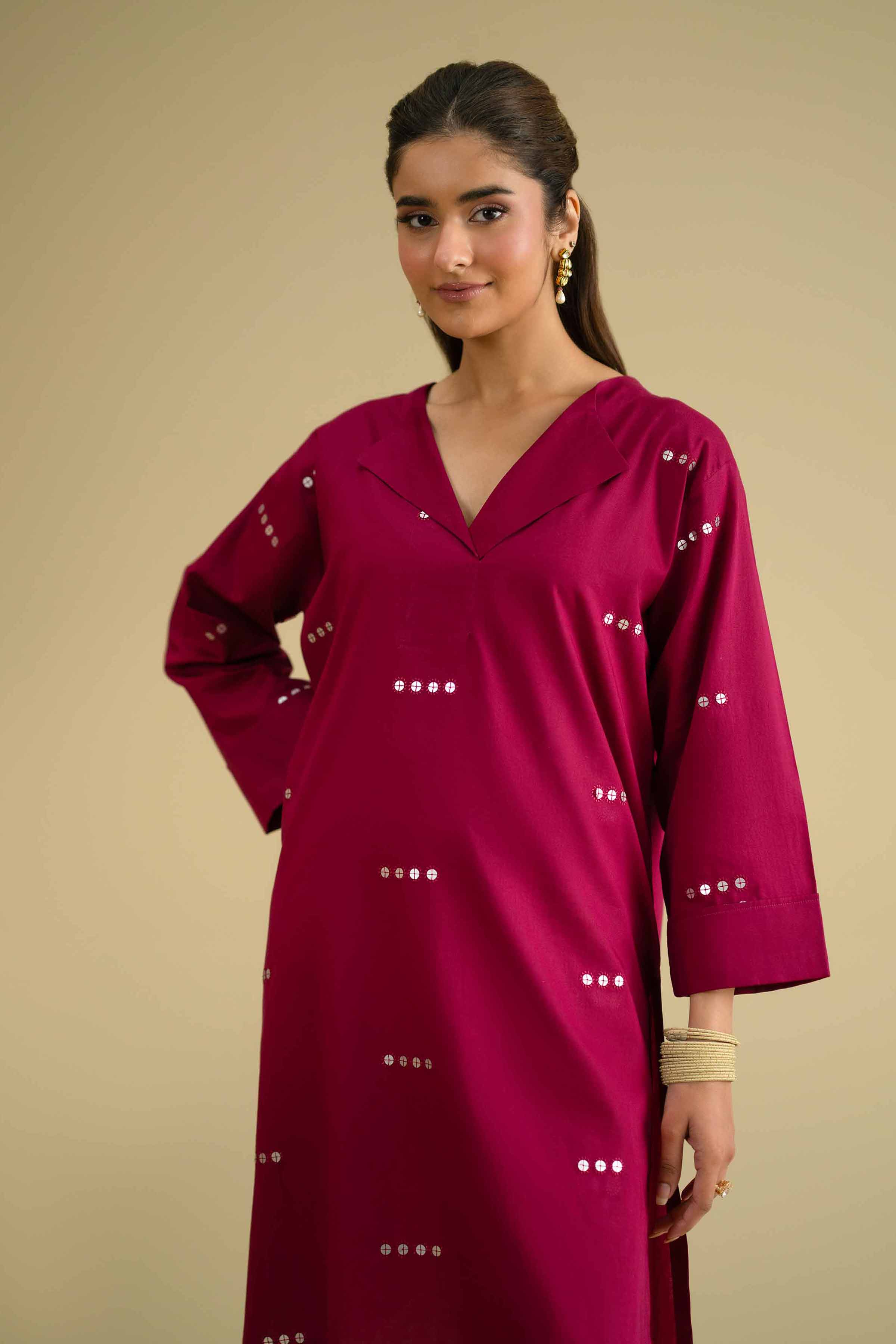 Embroidered Shirt - KFE26-13 for Women - Pret Collection | Nishat | Shop Online