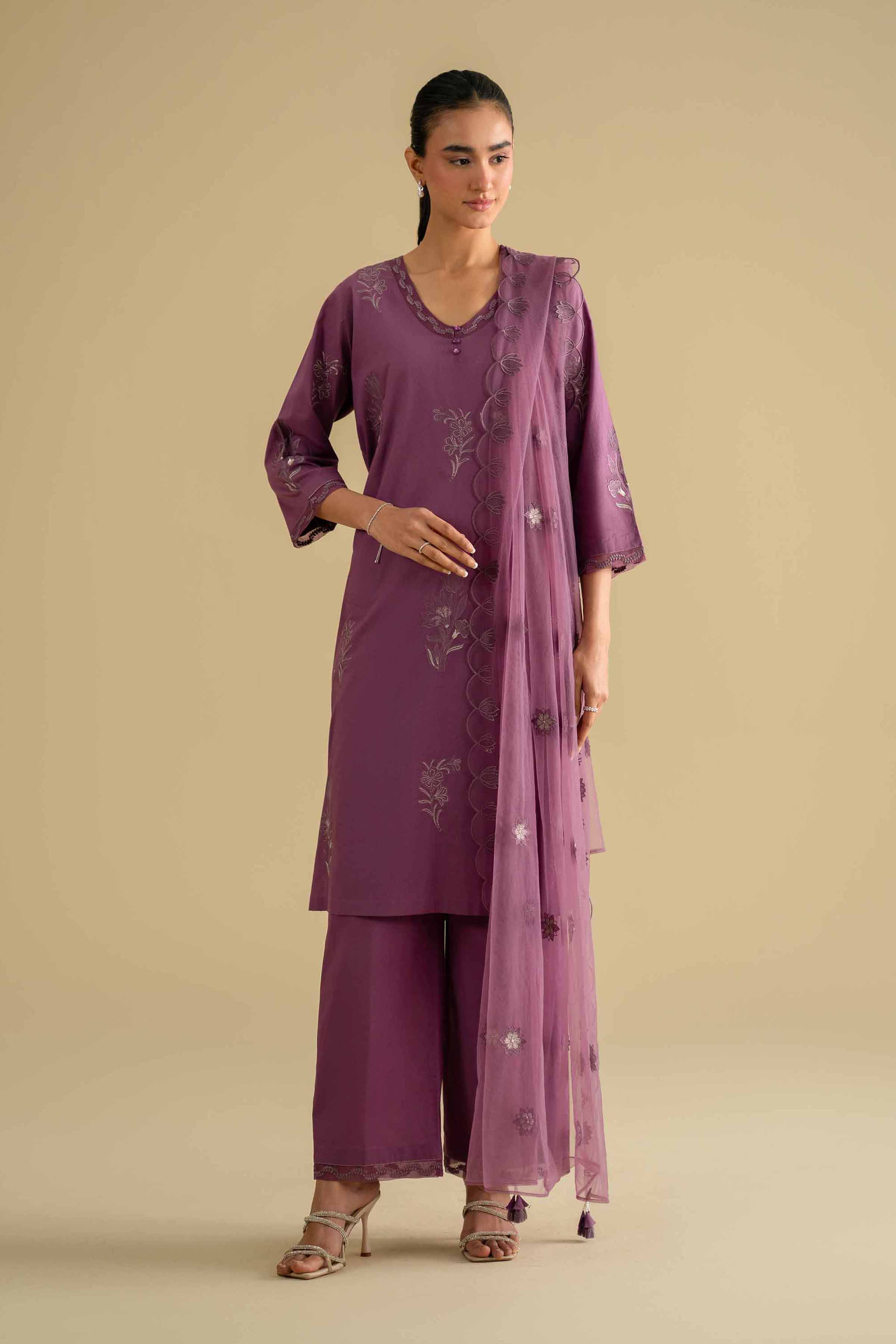 3 Piece - Embroidered Suit - KFE26-131 for Women - Pret Collection | Nishat | Shop Online