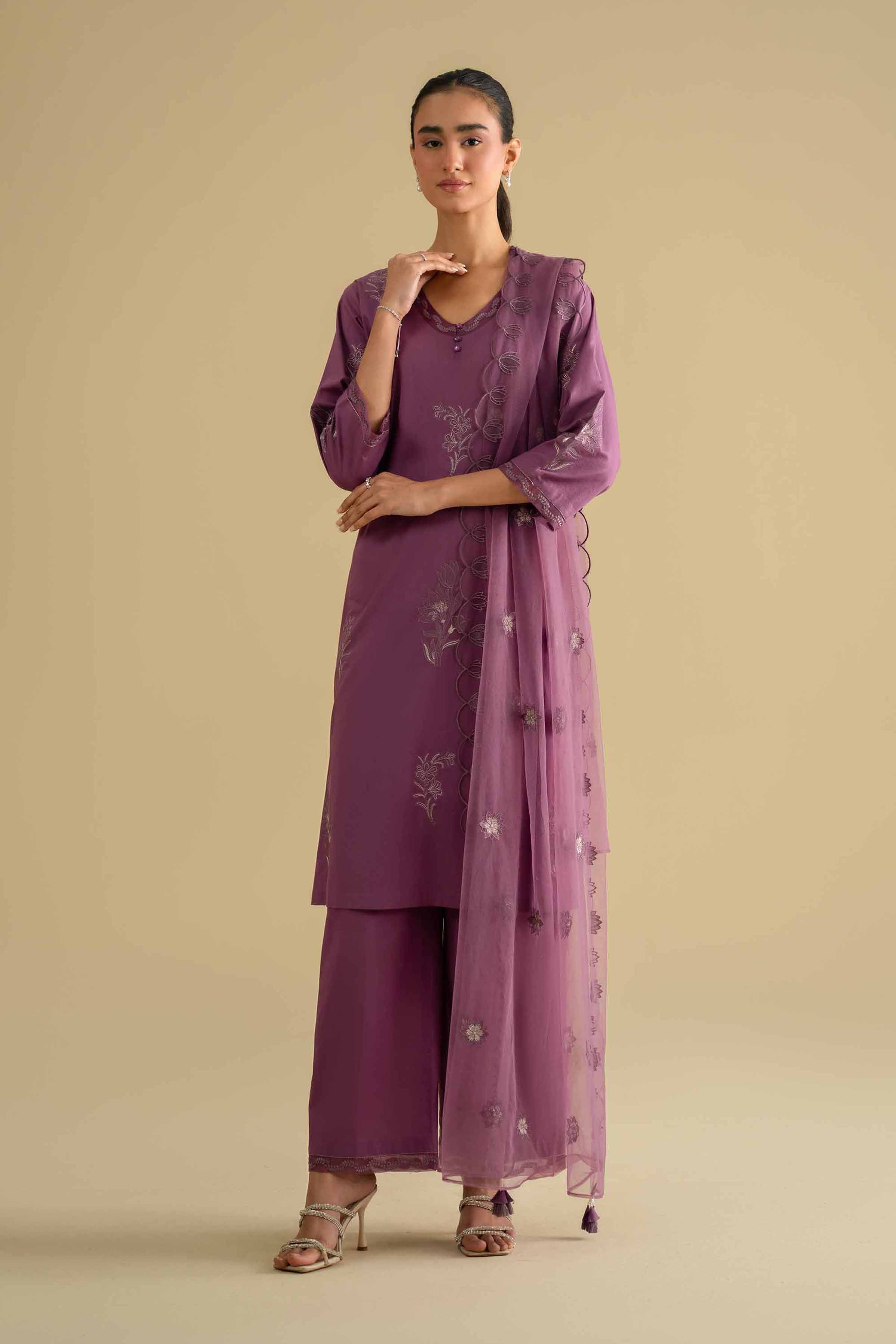 3 Piece - Embroidered Suit - KFE26-131 for Women - Pret Collection | Nishat | Shop Online