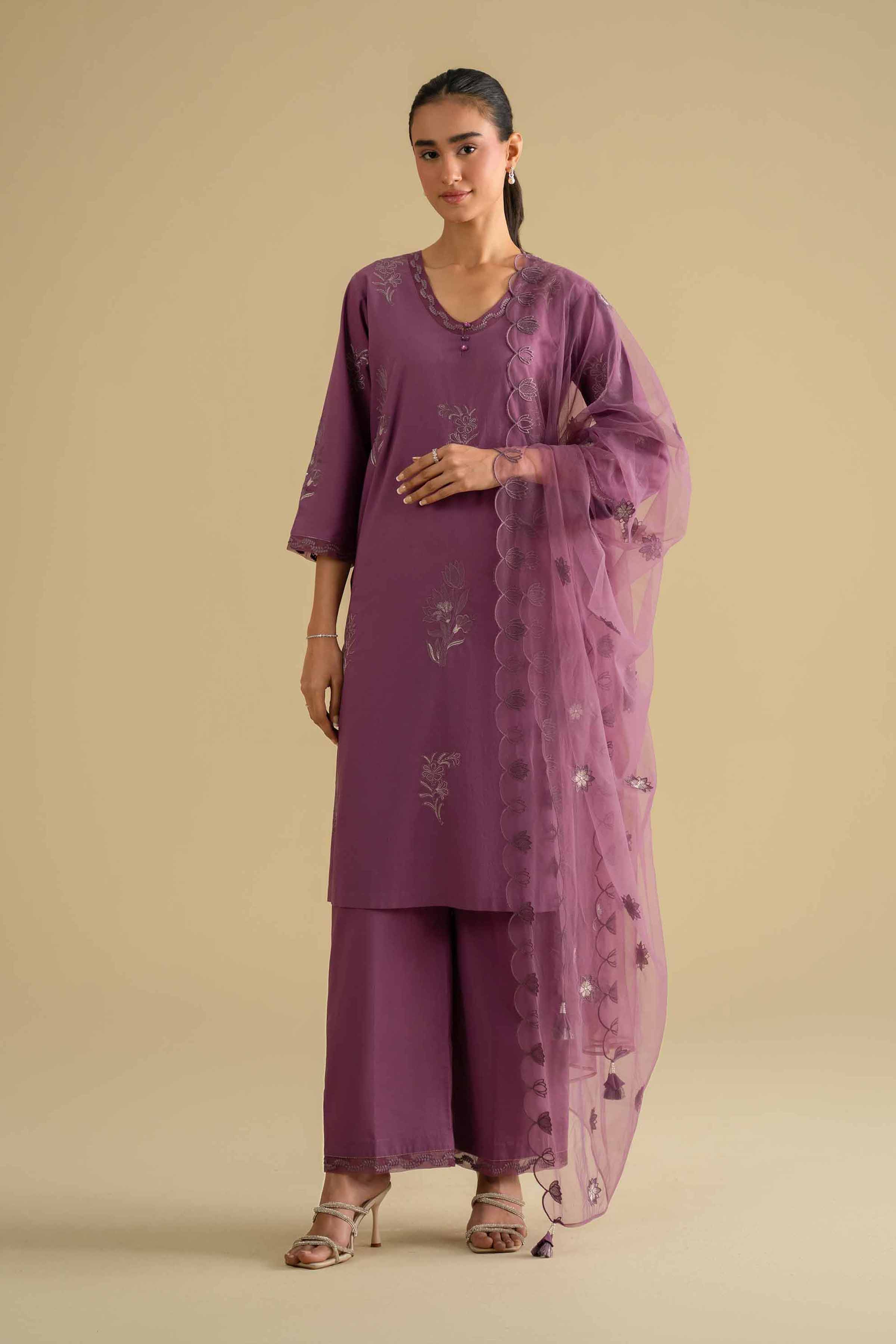 3 Piece - Embroidered Suit - KFE26-131 for Women - Pret Collection | Nishat | Shop Online