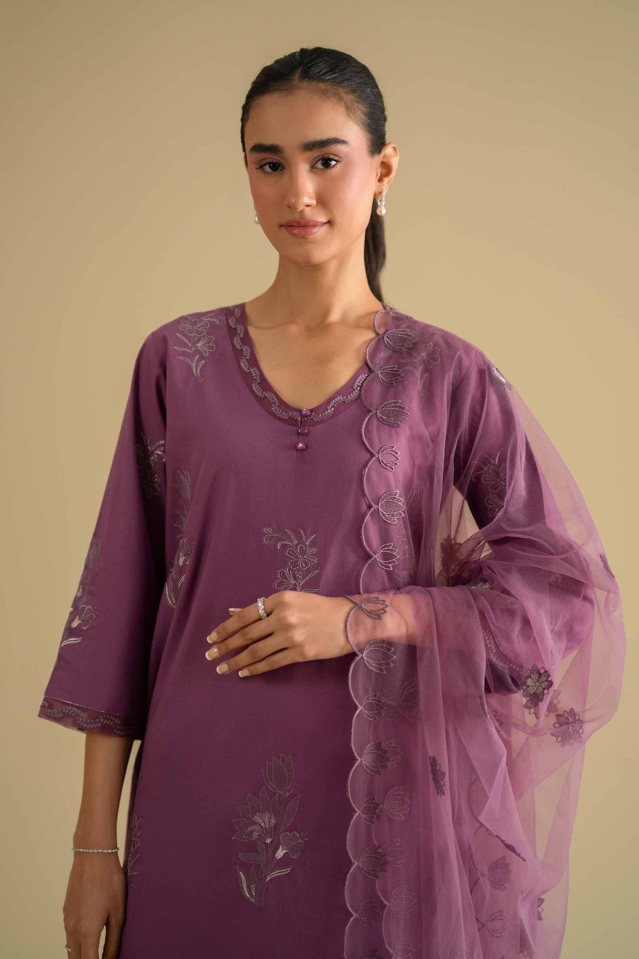 3 Piece - Embroidered Suit - KFE26-131