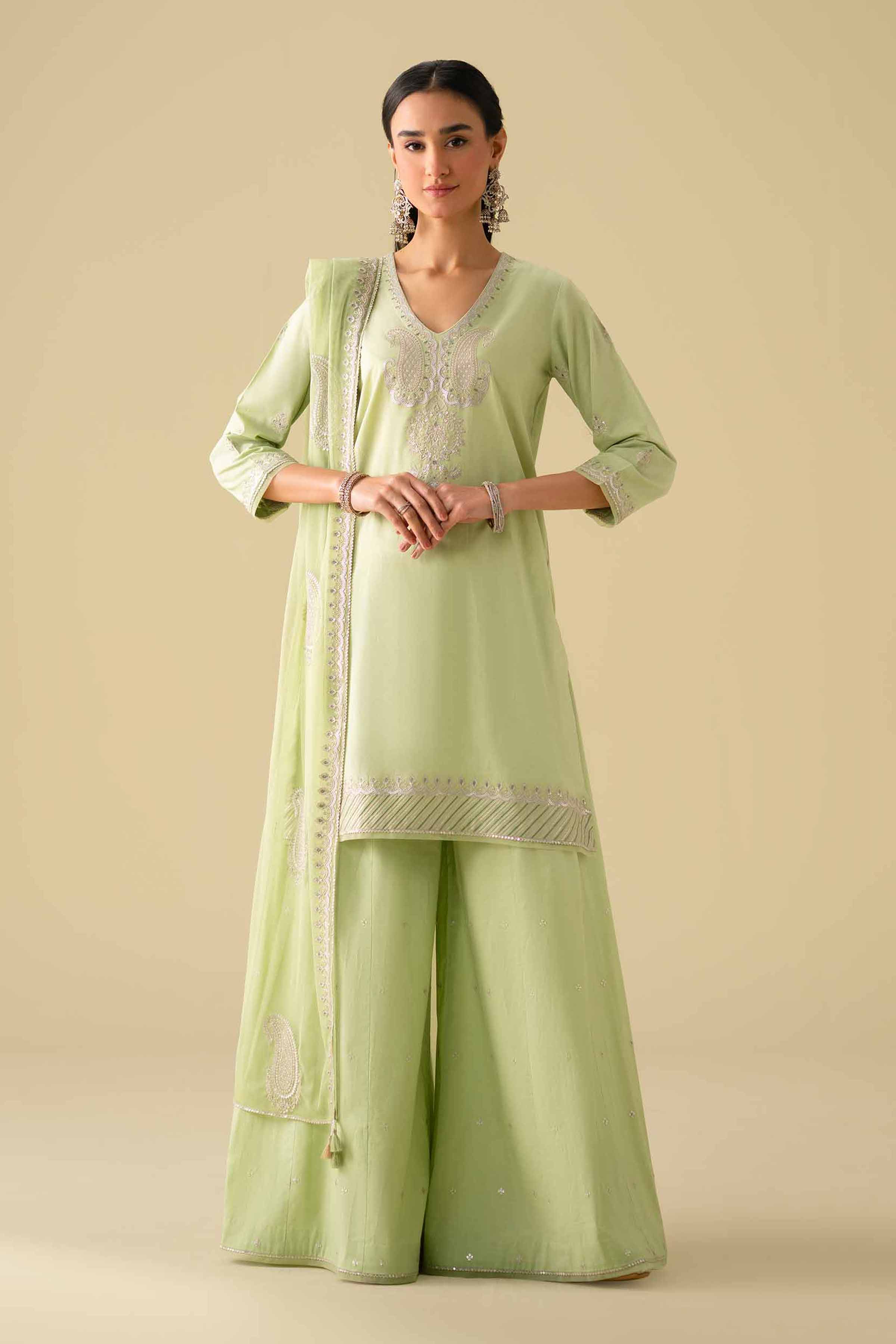 3 Piece - Embroidered Suit - KFE26-132 for Women - Pret Collection | Nishat | Shop Online