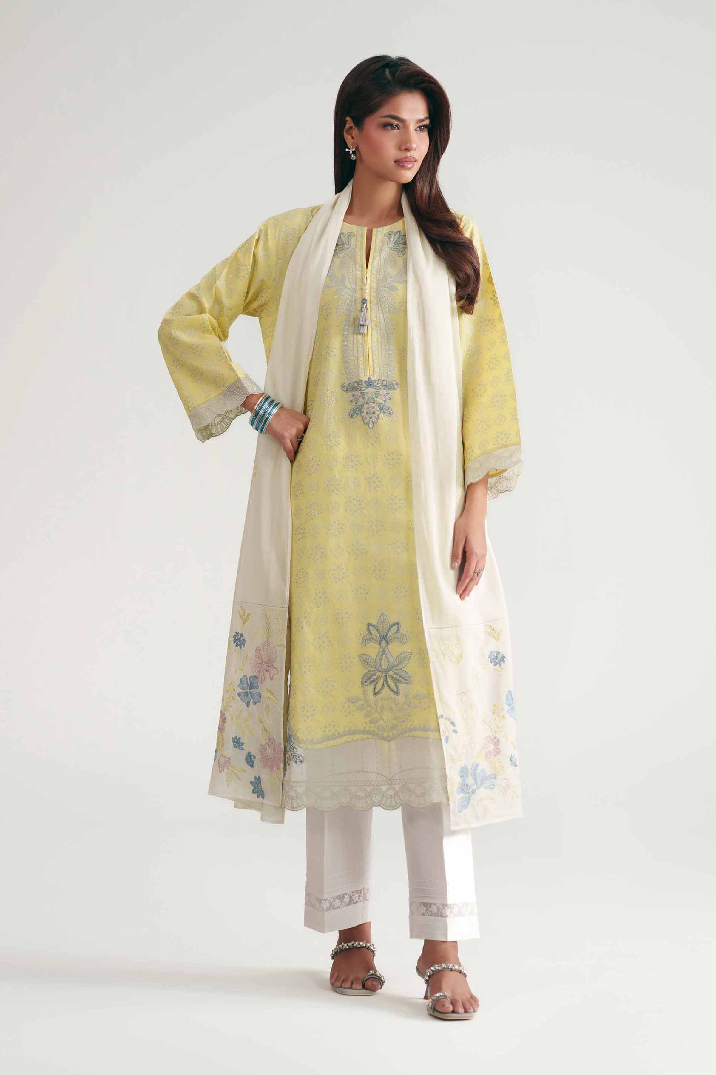 2 Piece - Embroidered Suit - KFE26-144