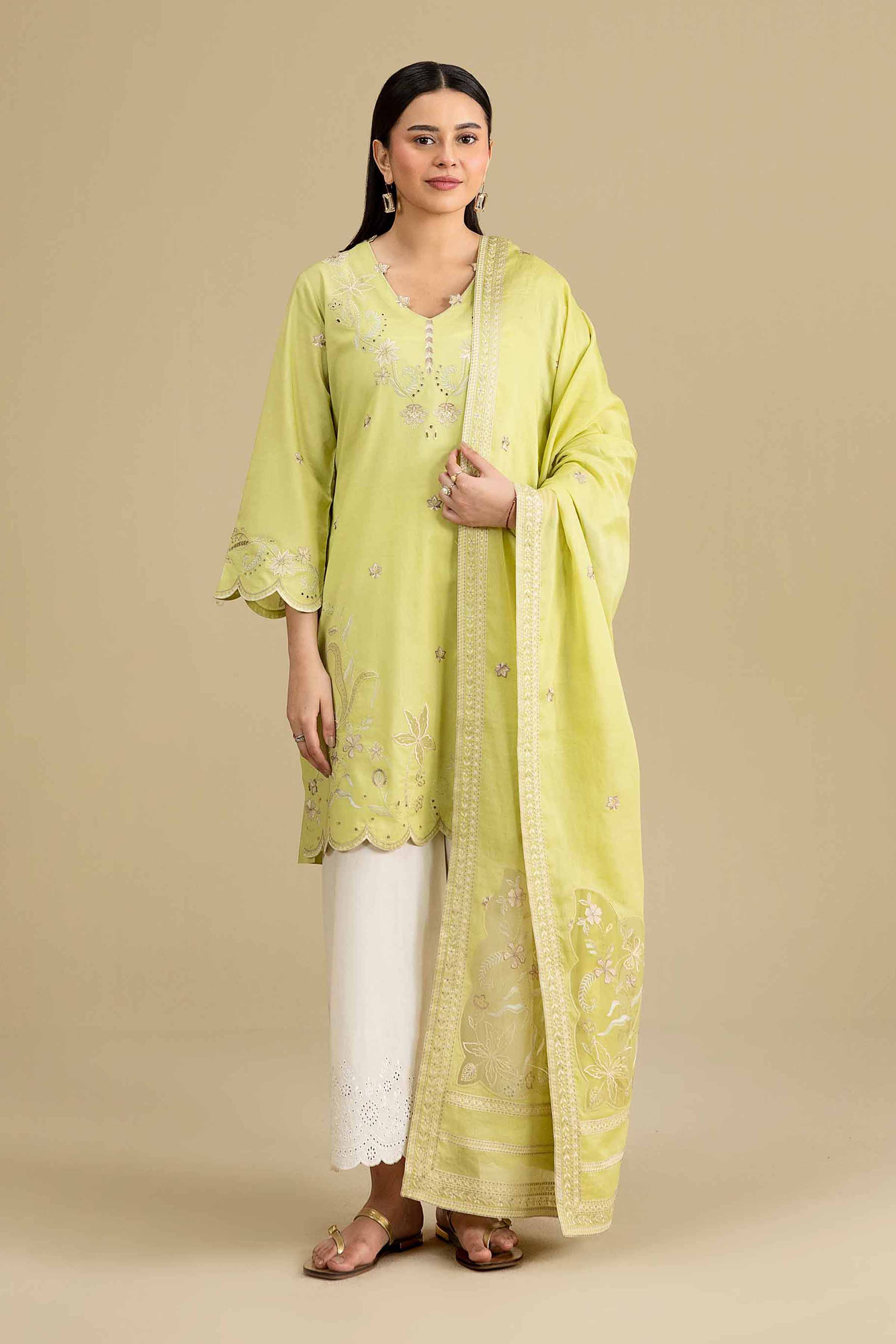 2 Piece - Embroidered Suit - KFE26-145