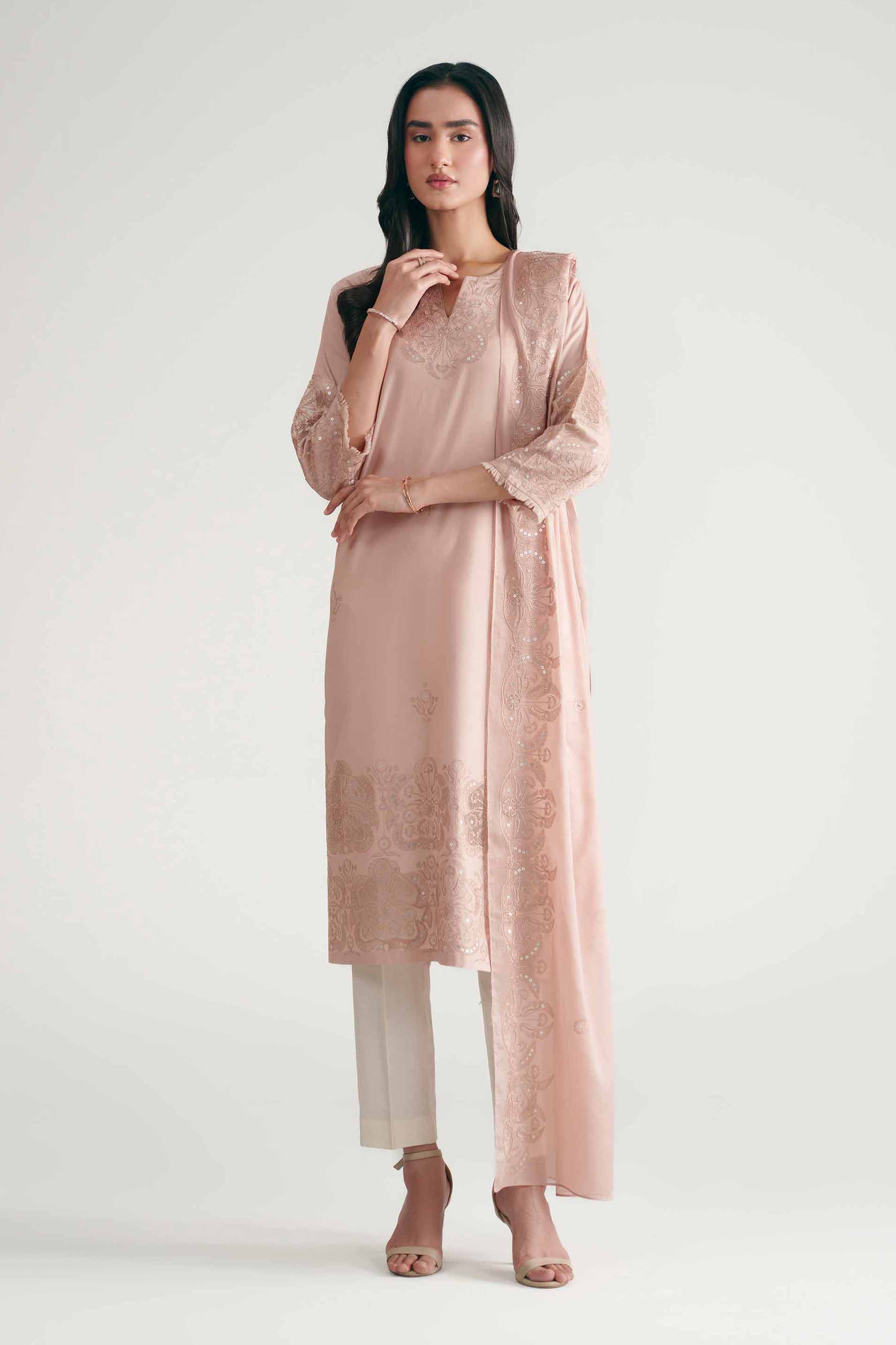 2 Piece - Embroidered Suit - KFE26-146
