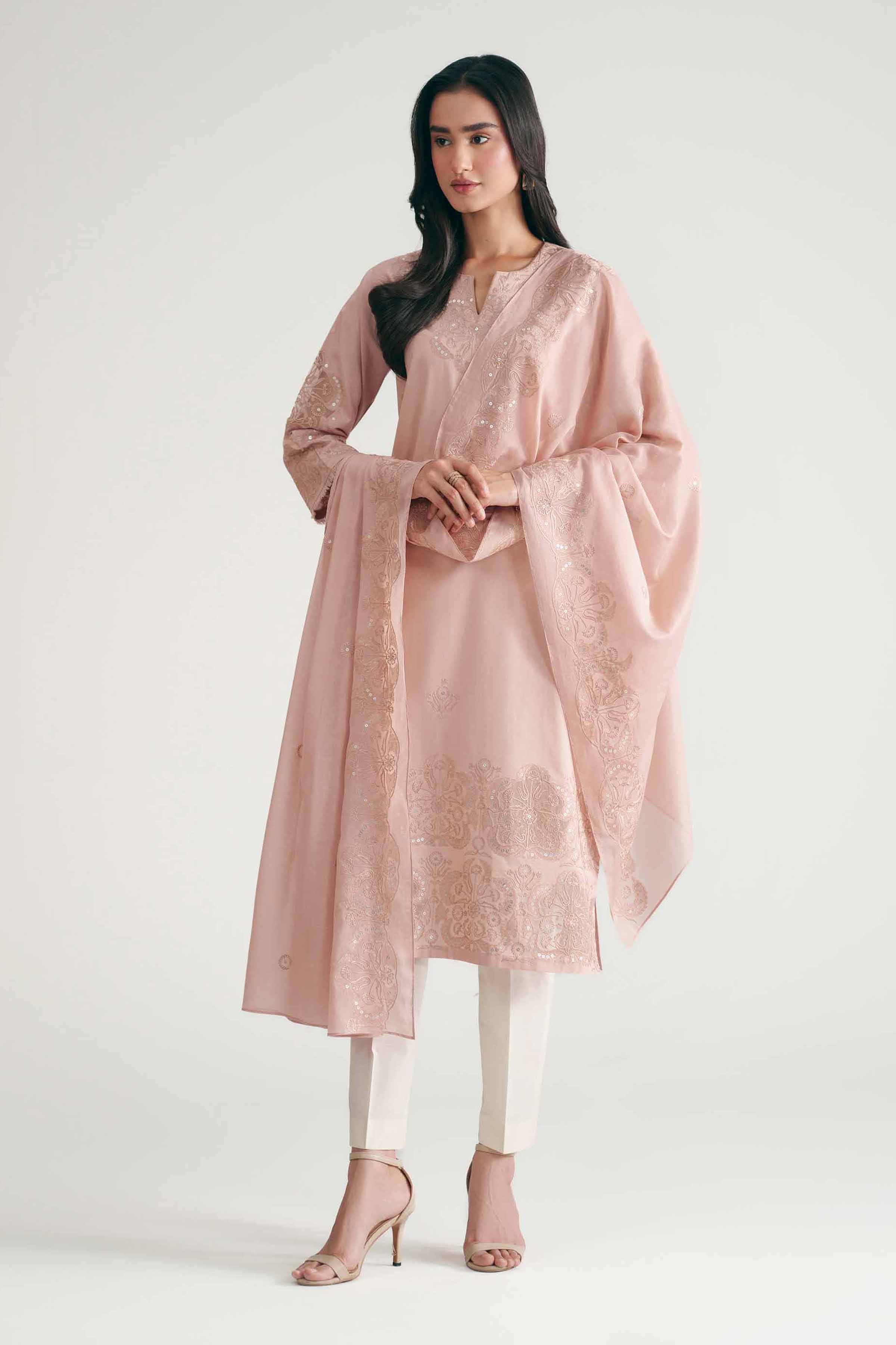 2 Piece - Embroidered Suit - KFE26-146