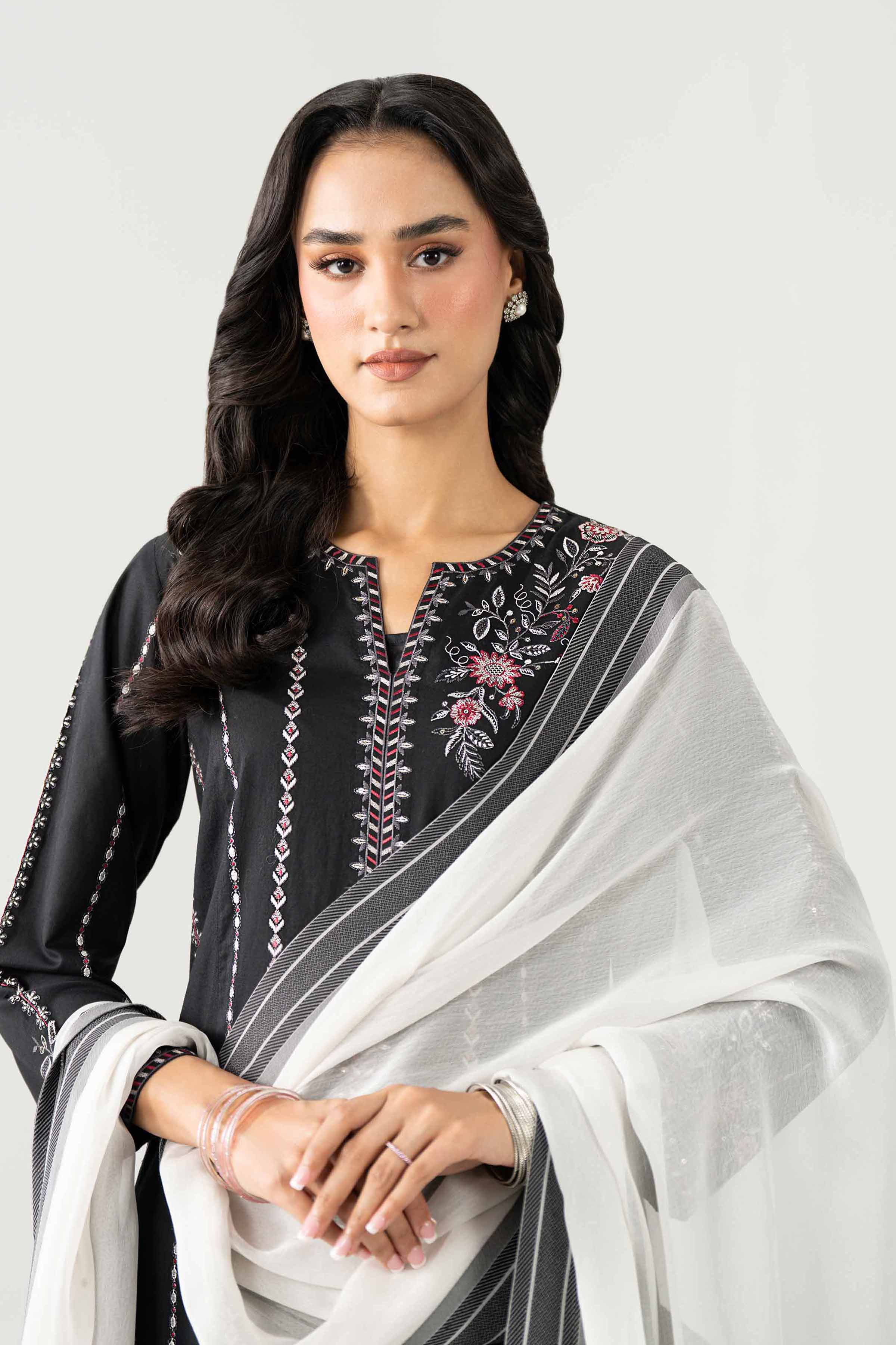 3 Piece - Embroidered Suit - KFE26-15