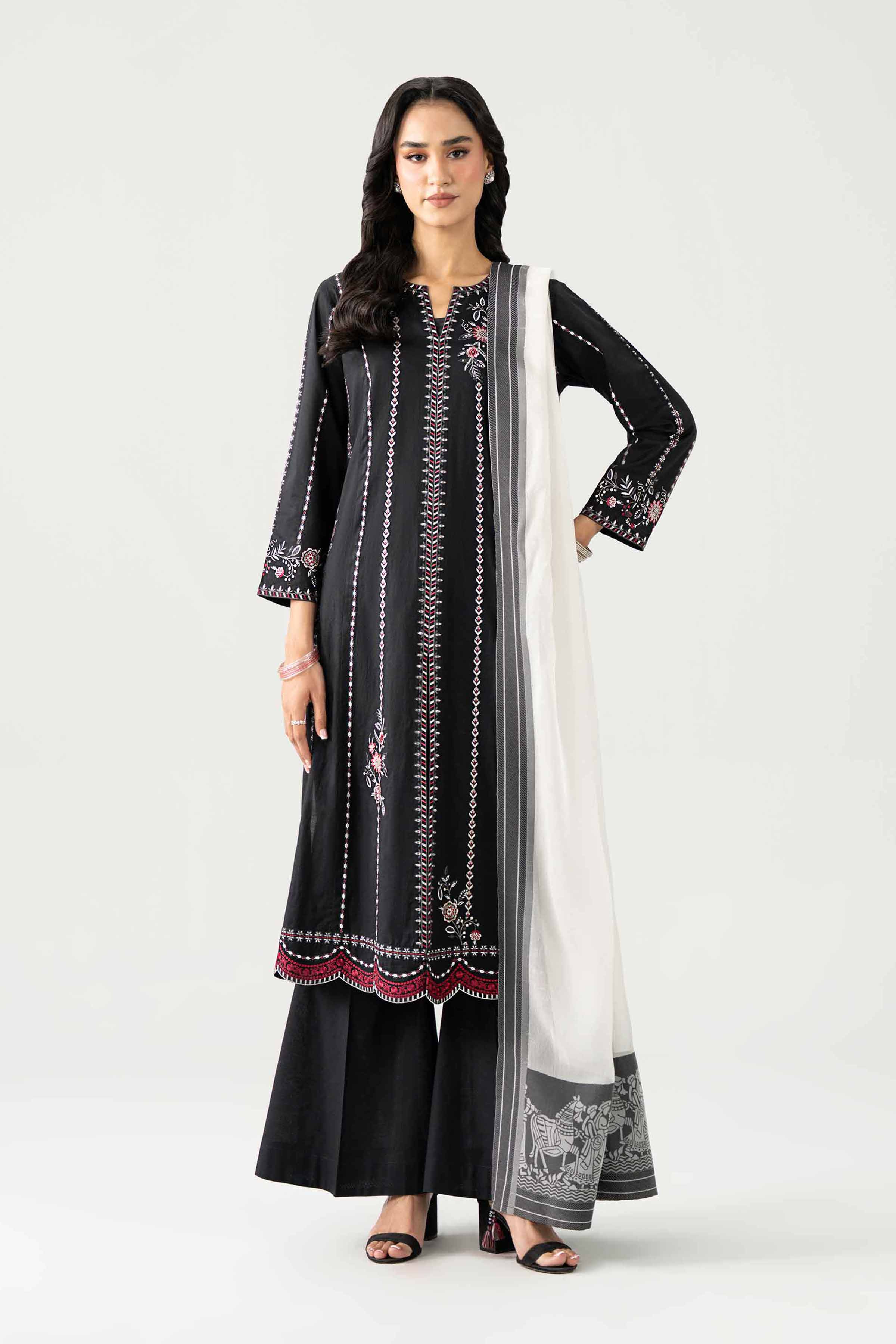3 Piece - Embroidered Suit - KFE26-15