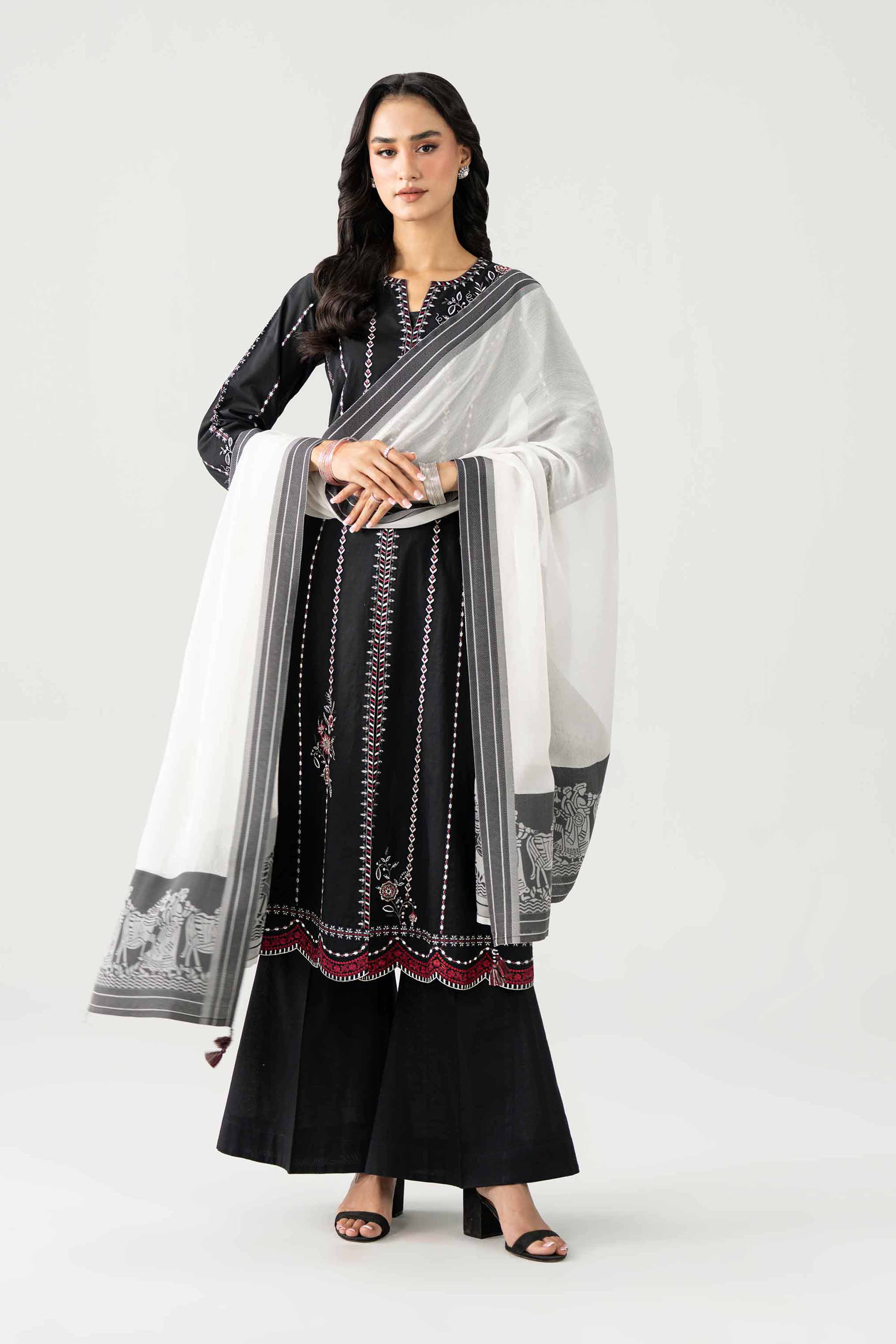 3 Piece - Embroidered Suit - KFE26-15