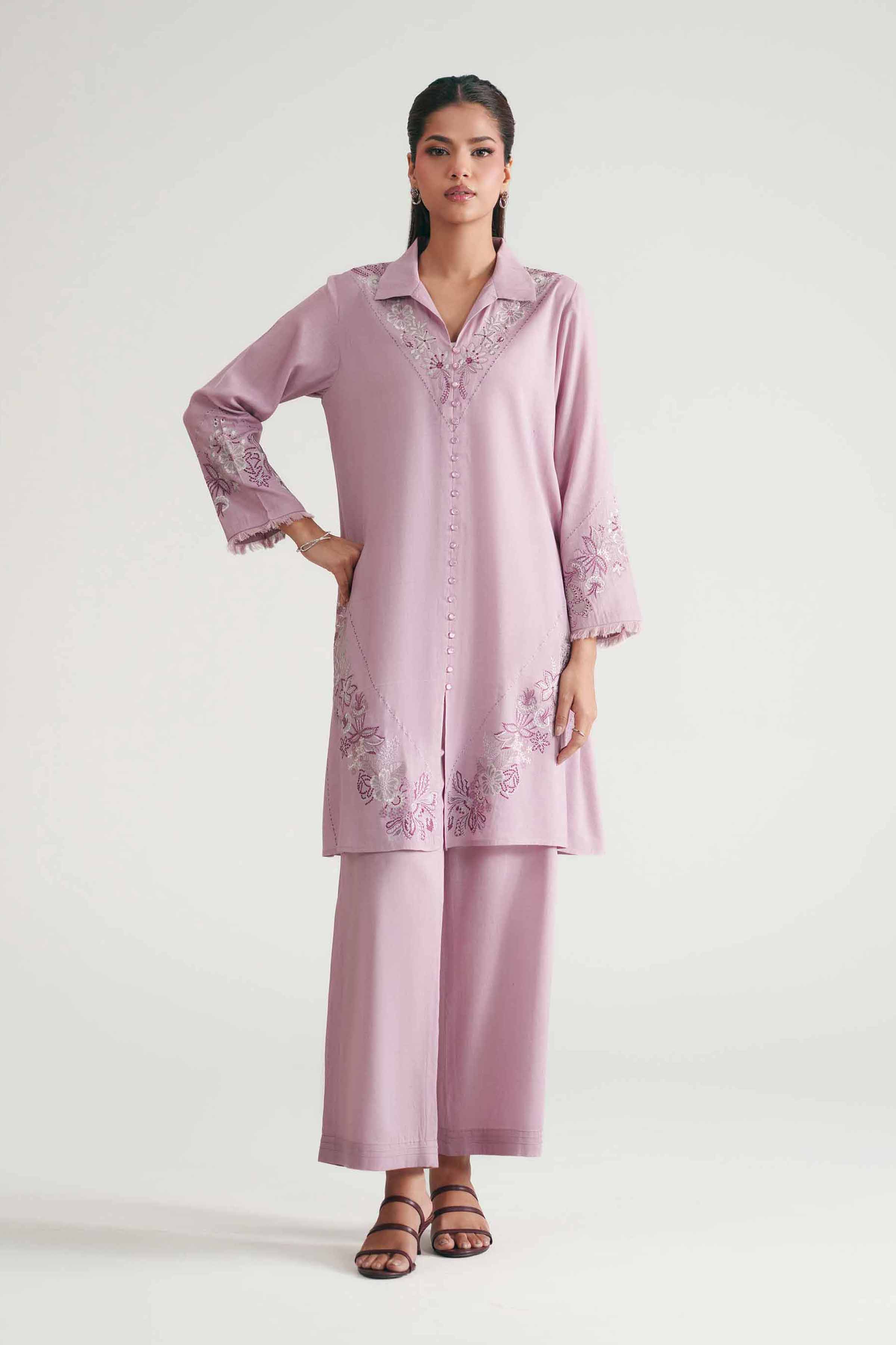 2 Piece - Embroidered Suit - KFE26-152