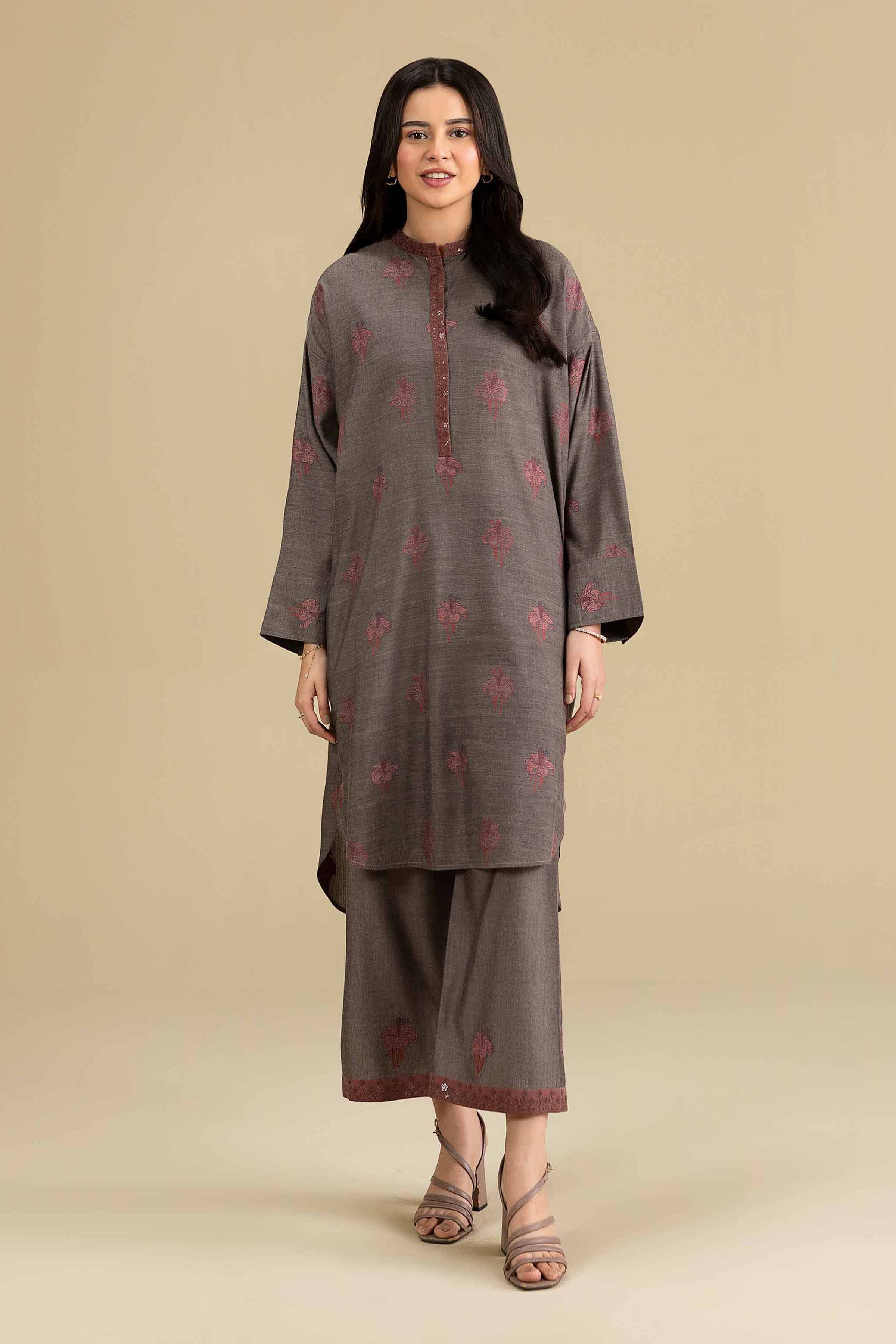 2 Piece - Embroidered Suit - KFE26-154