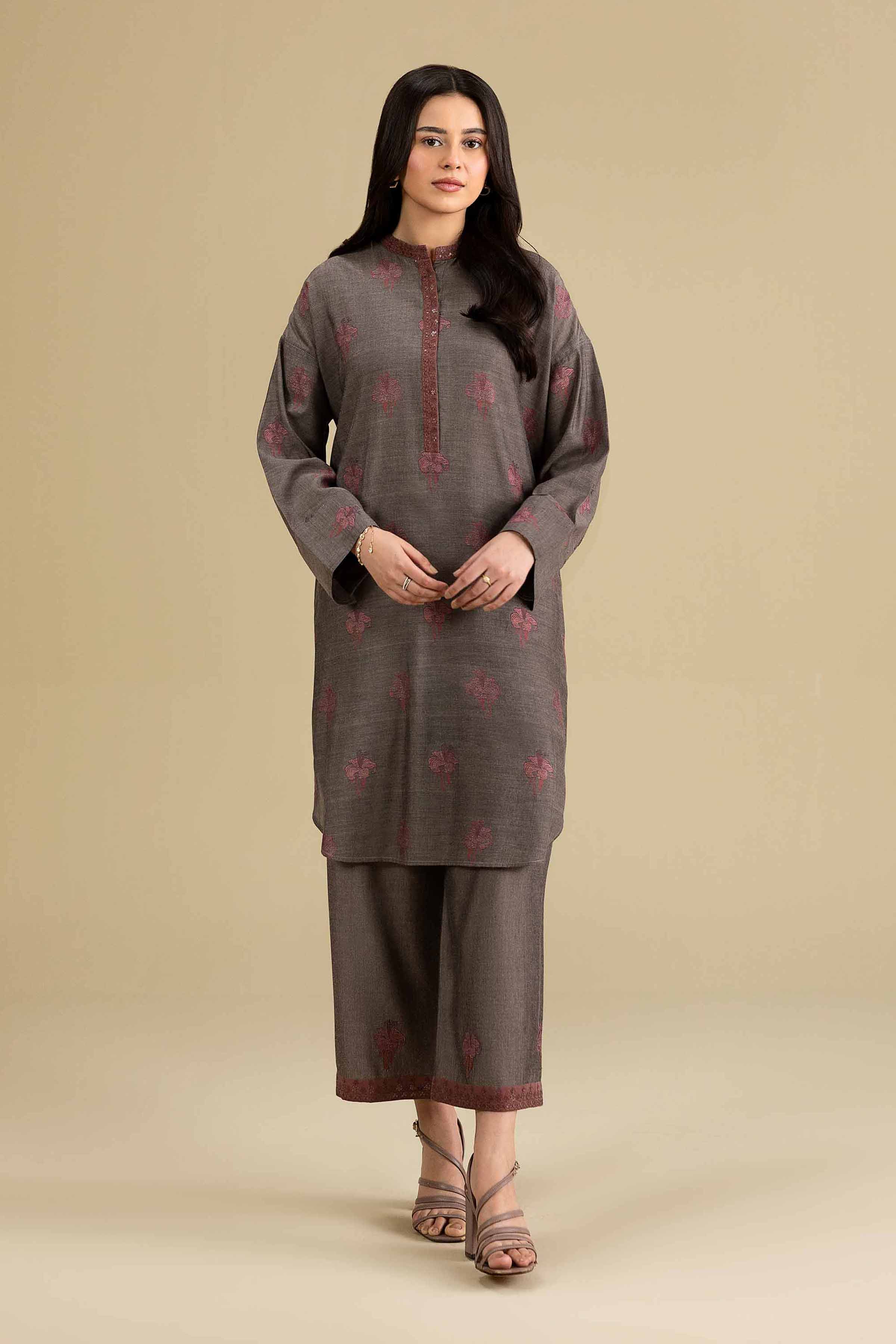 2 Piece - Embroidered Suit - KFE26-154