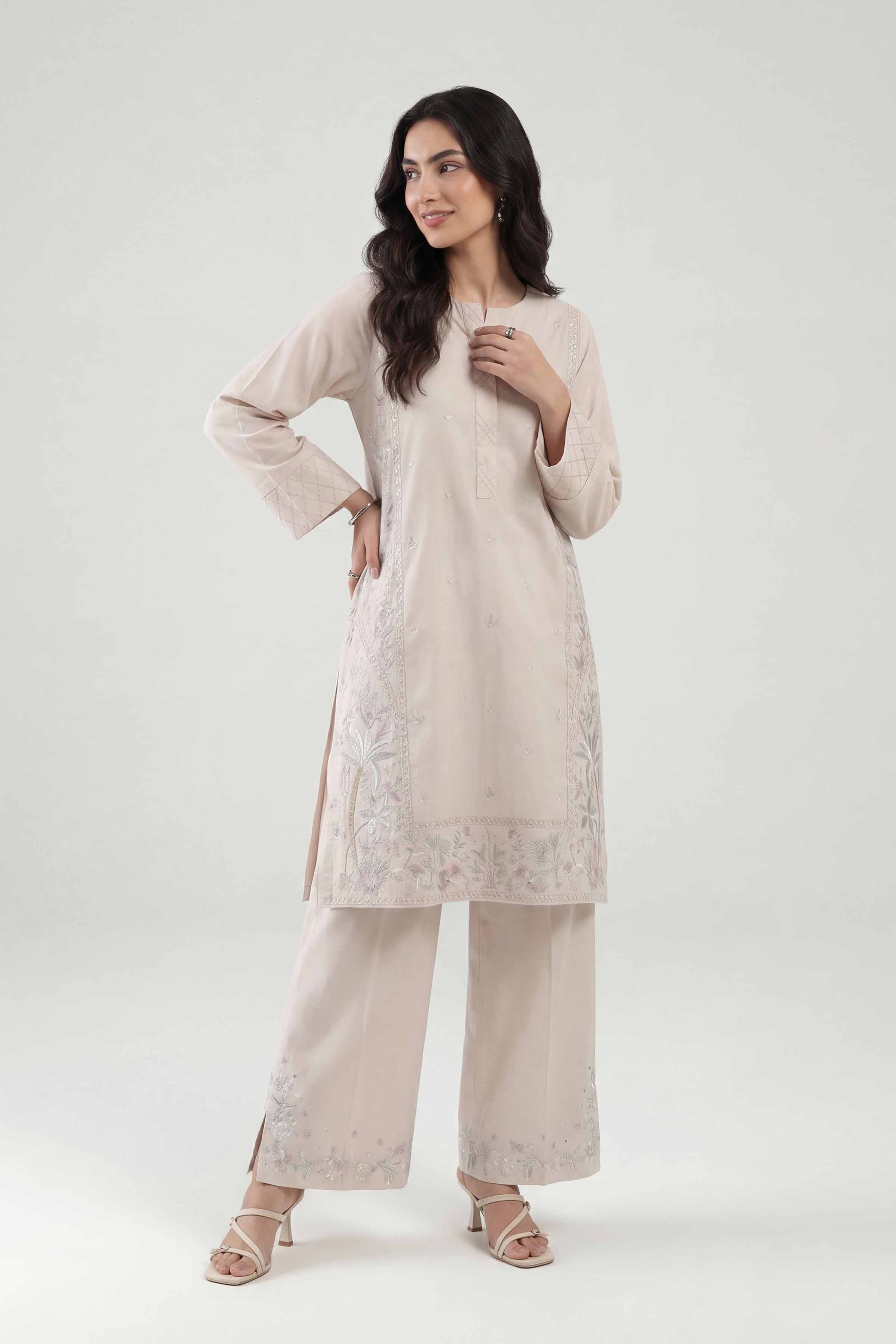 2 Piece - Embroidered Suit - KFE26-158
