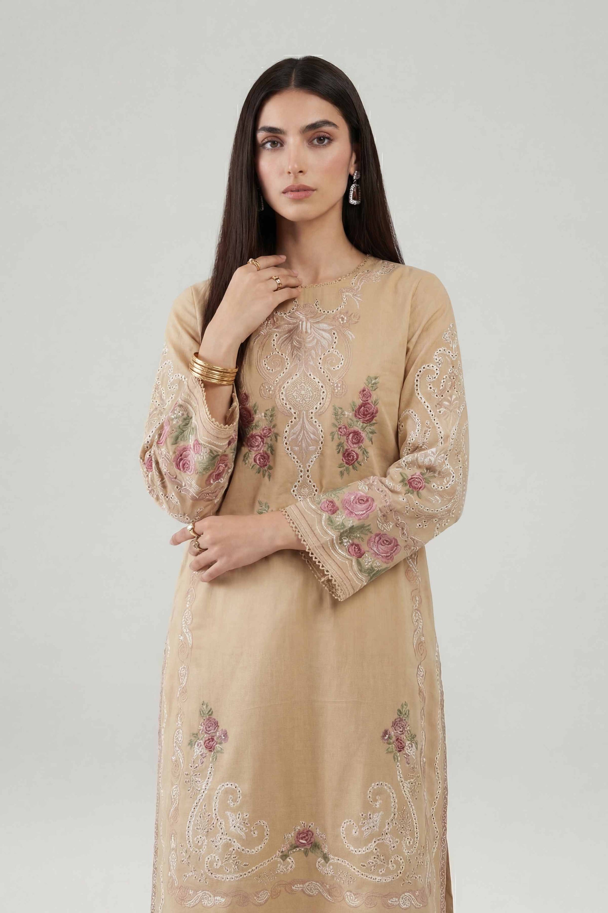 2 Piece - Embroidered Suit - KFE26-162