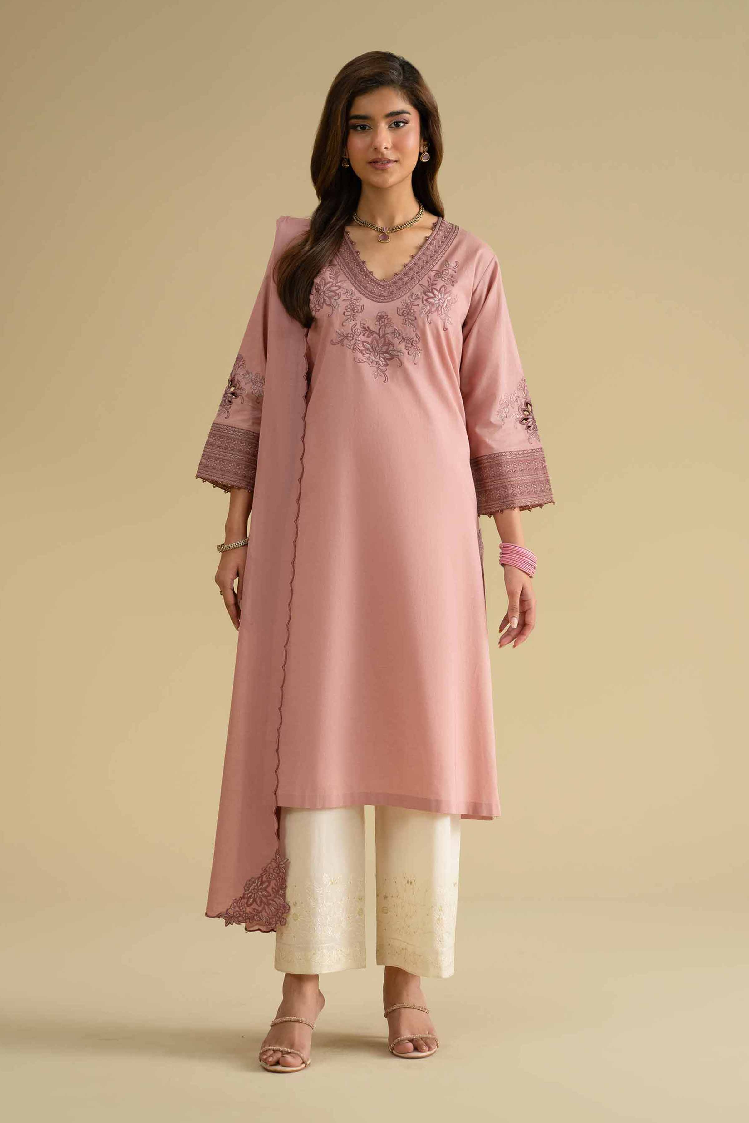 2 Piece - Embroidered Suit - KFE26-17 for Women - Pret Collection | Nishat | Shop Online