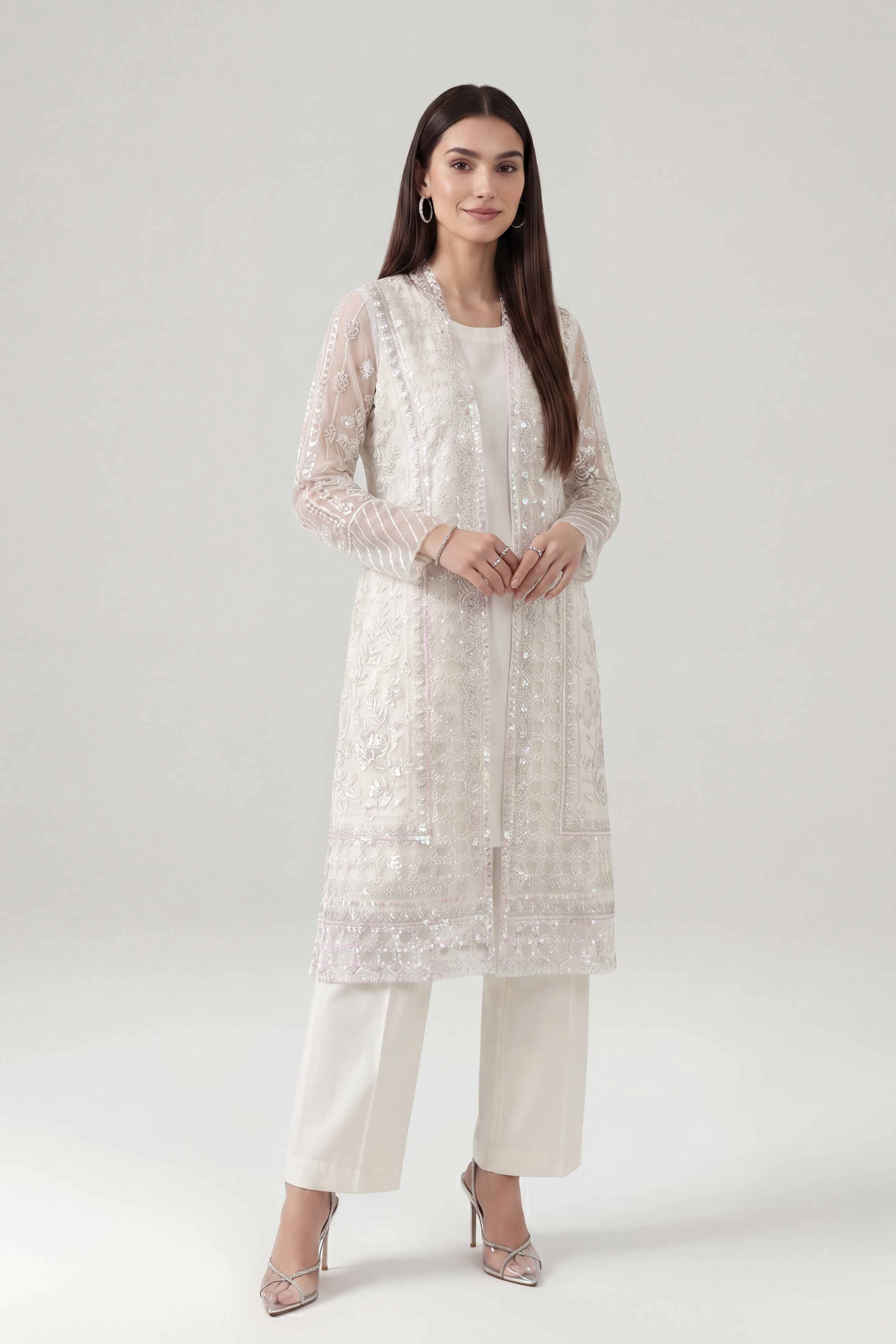 3 Piece - Embroidered Suit - KFE26-180