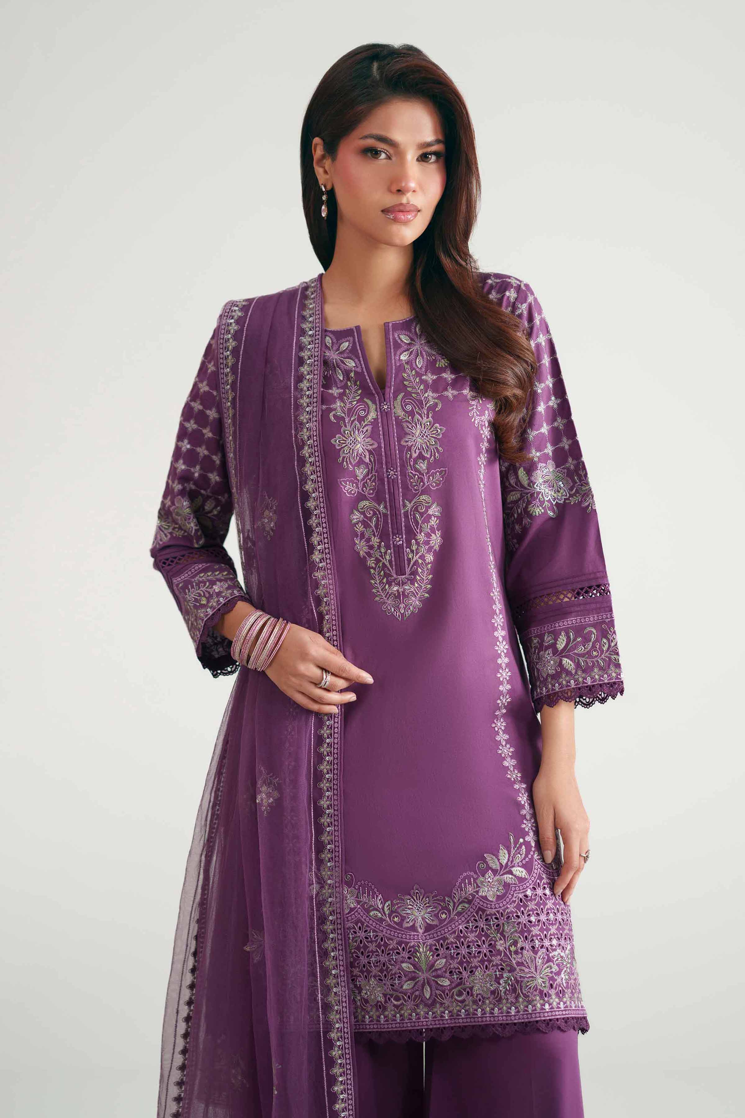 3 Piece - Embroidered Suit - KFE26-181
