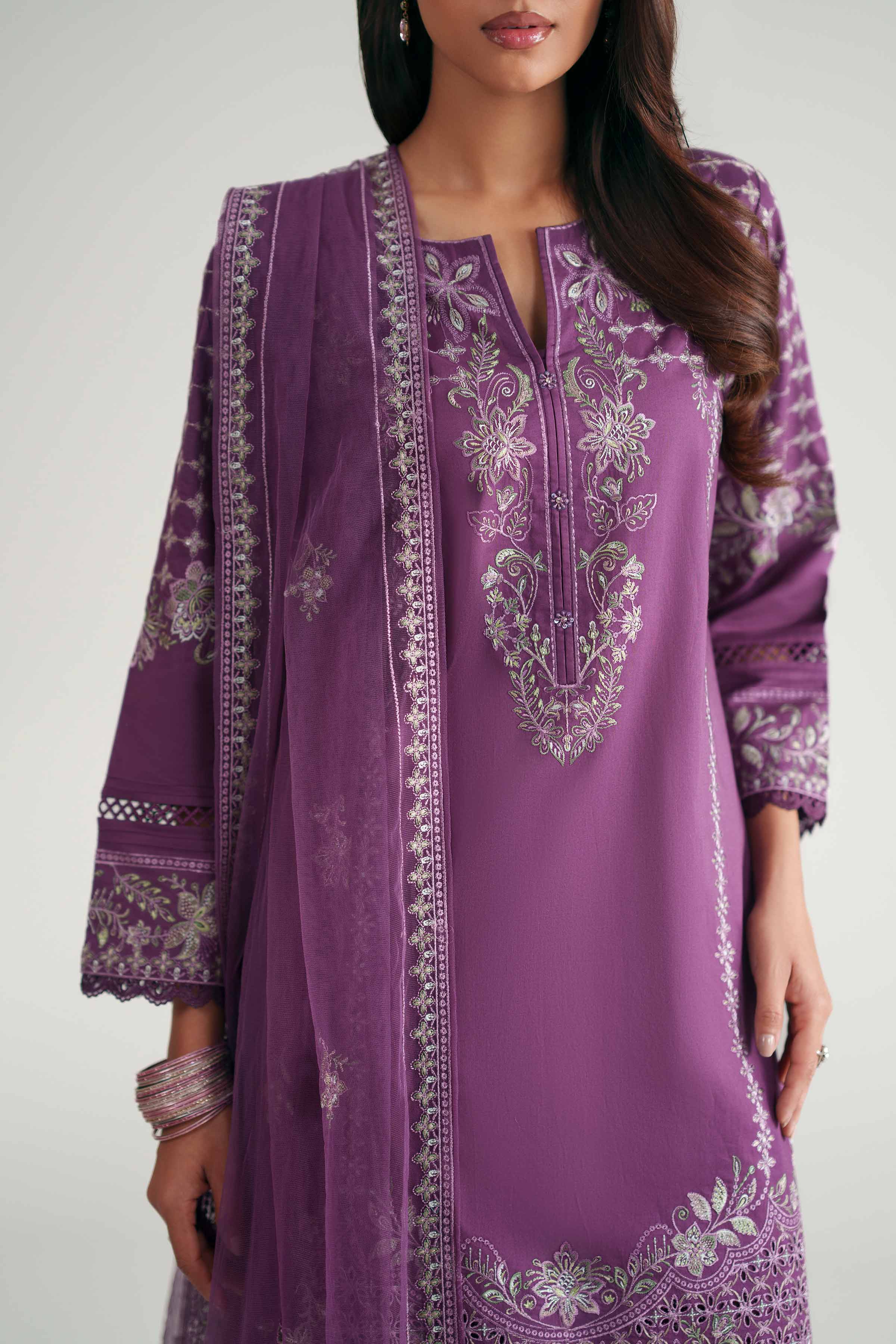 3 Piece - Embroidered Suit - KFE26-181