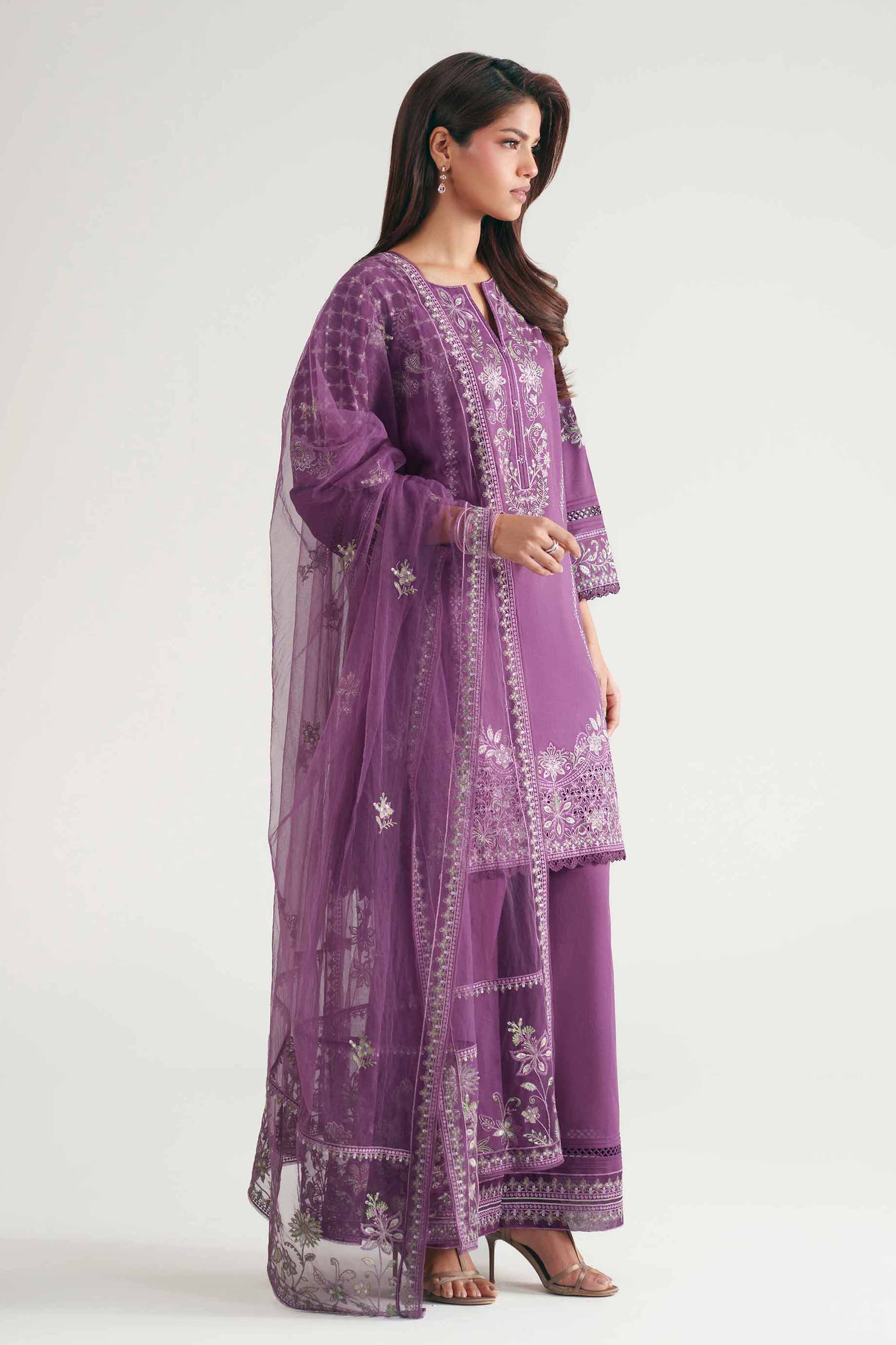 3 Piece - Embroidered Suit - KFE26-181