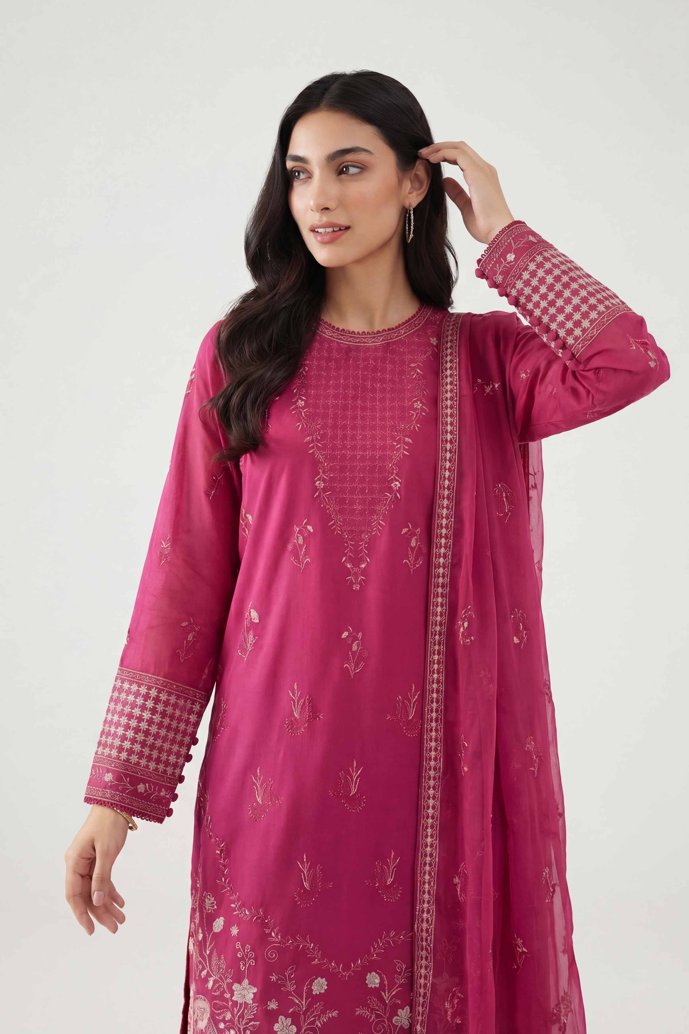 3 Piece - Embroidered Suit - KFE26-185