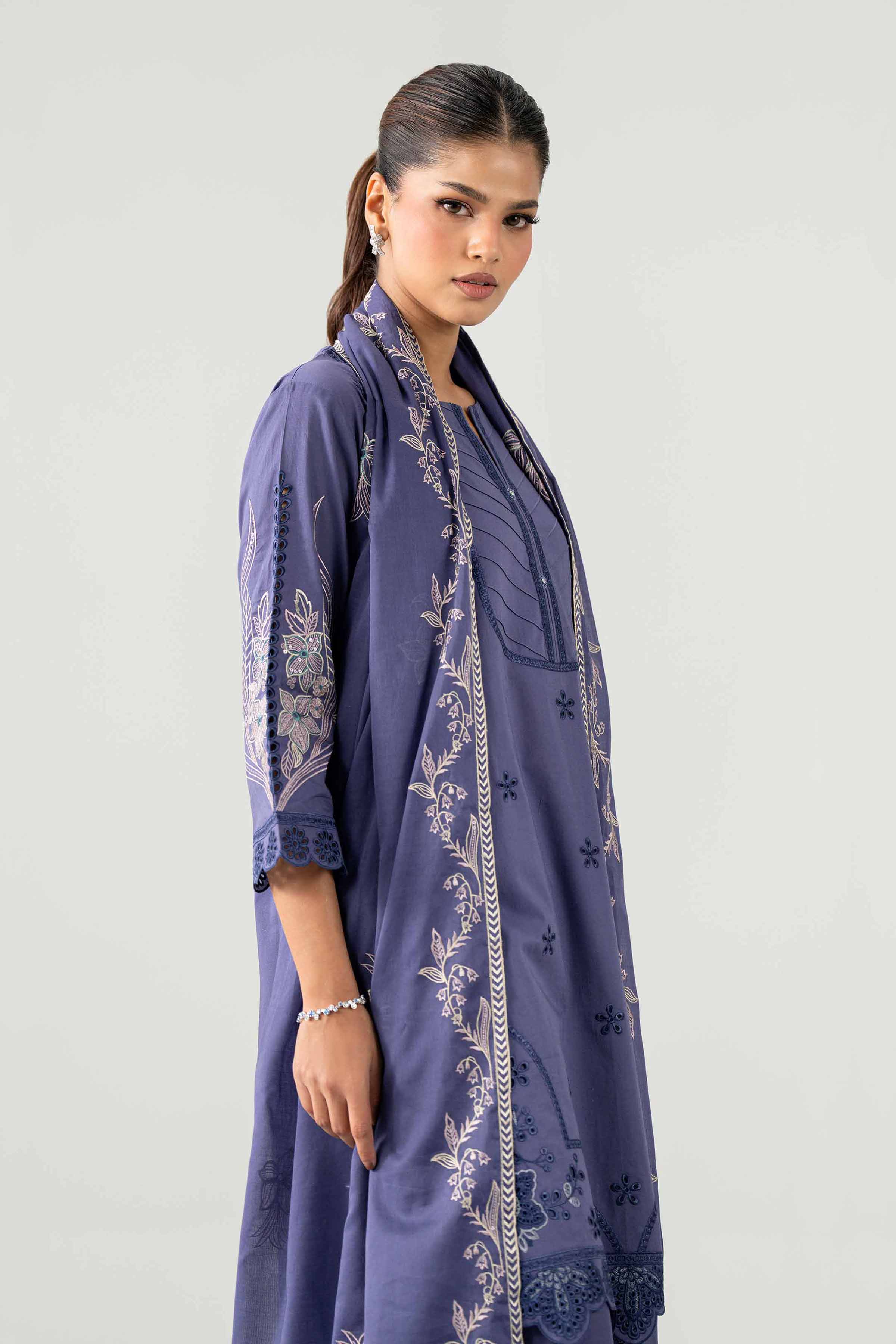 3 Piece - Embroidered Suit - KFE26-186