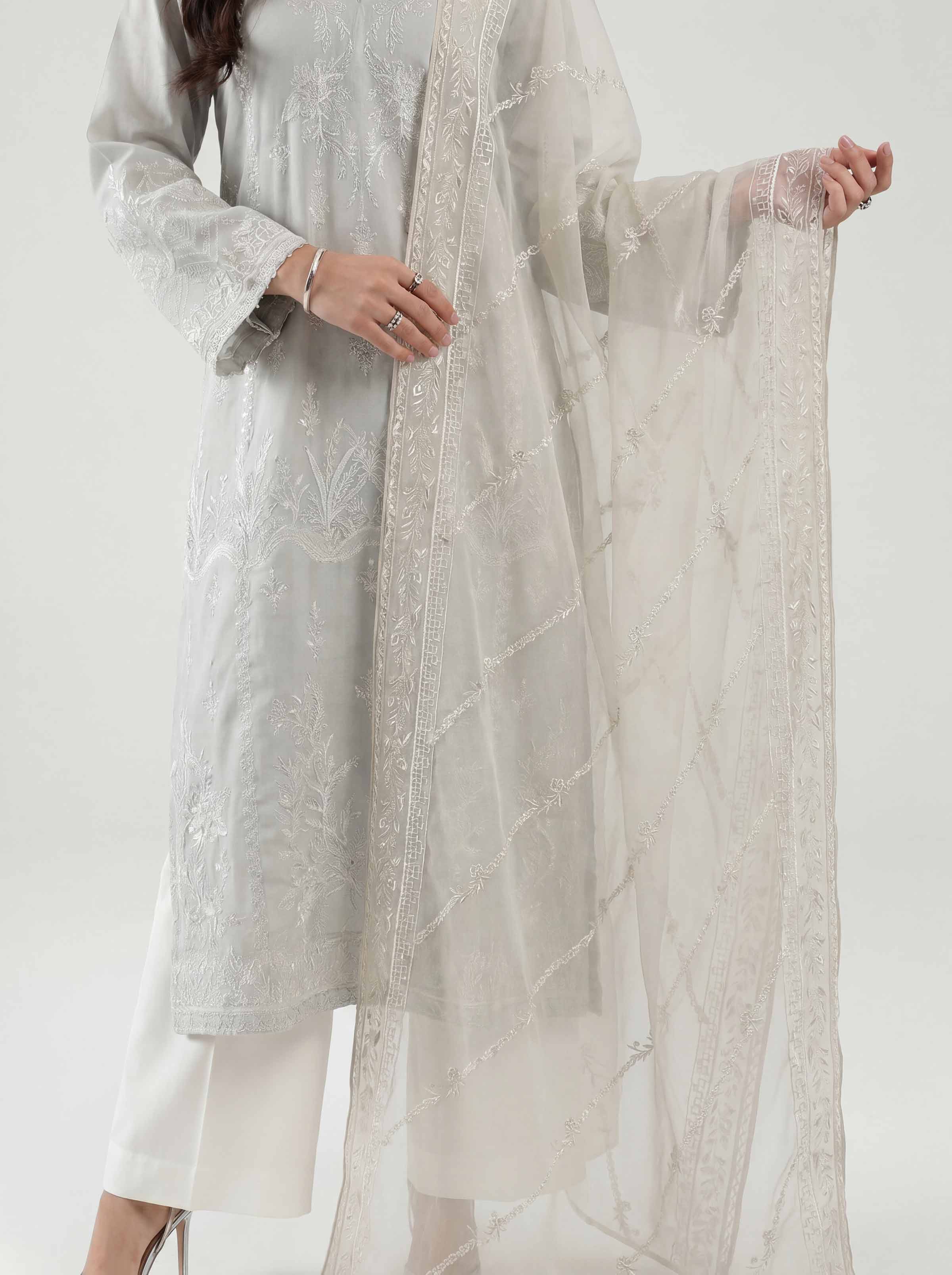 Embroidered Dupatta - KFE26-192