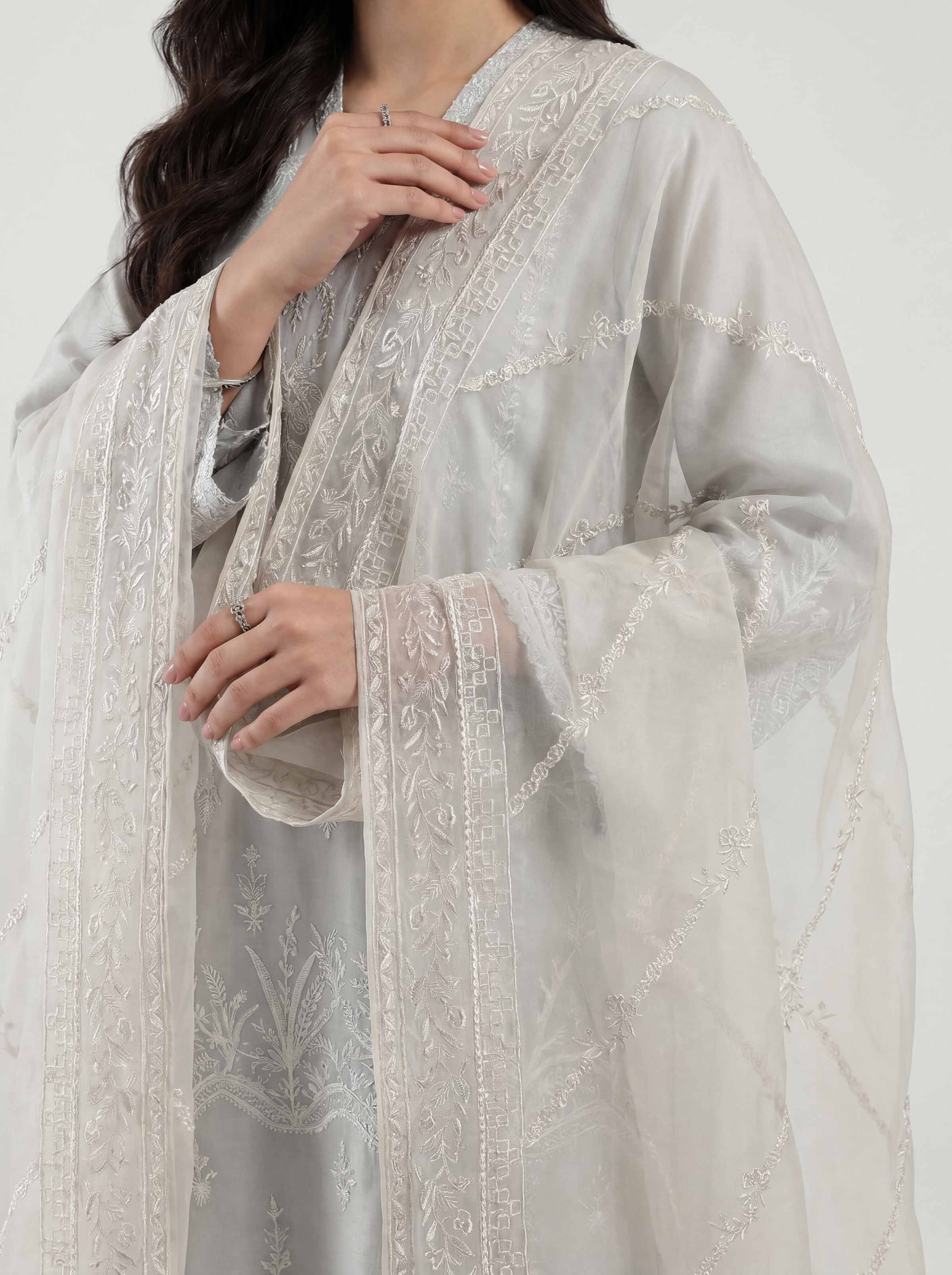 Embroidered Dupatta - KFE26-192
