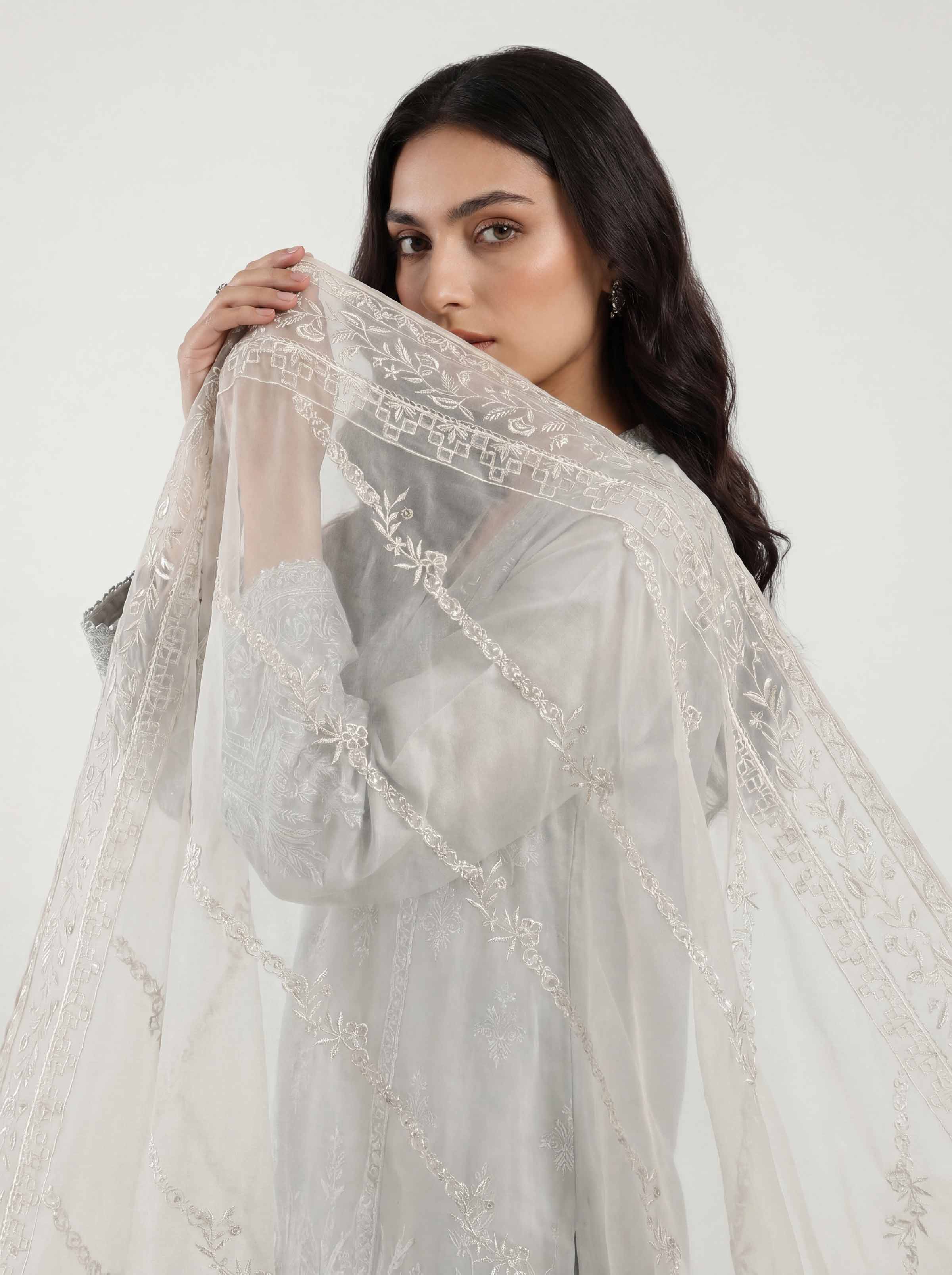 Embroidered Dupatta - KFE26-192