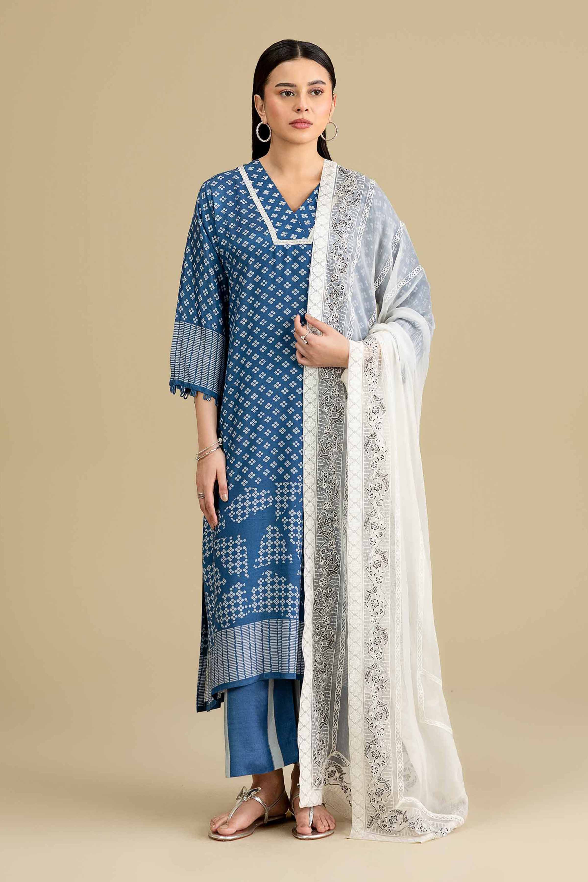 Embroidered Dupatta - KFE26-193