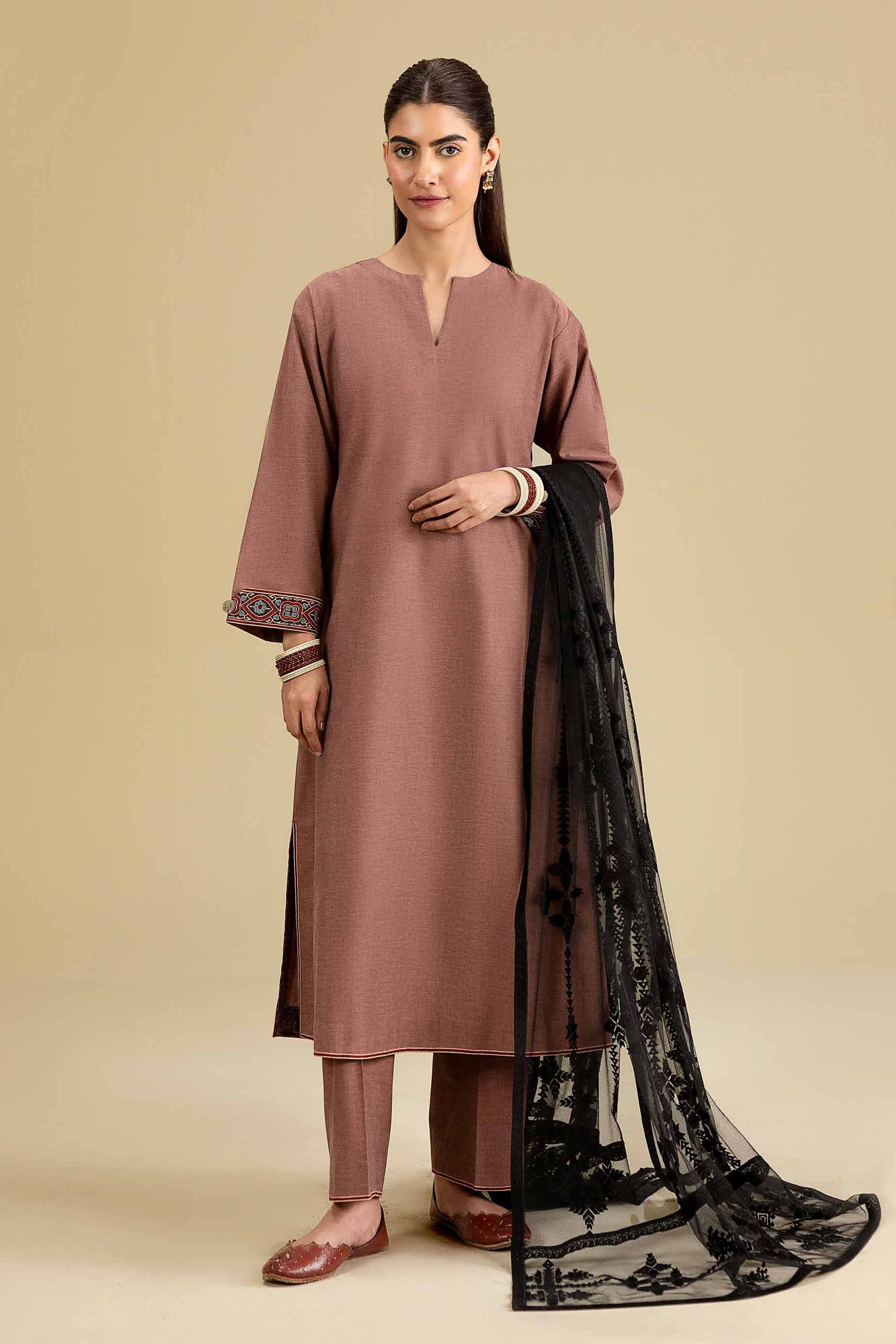 Embroidered Dupatta - KFE26-194