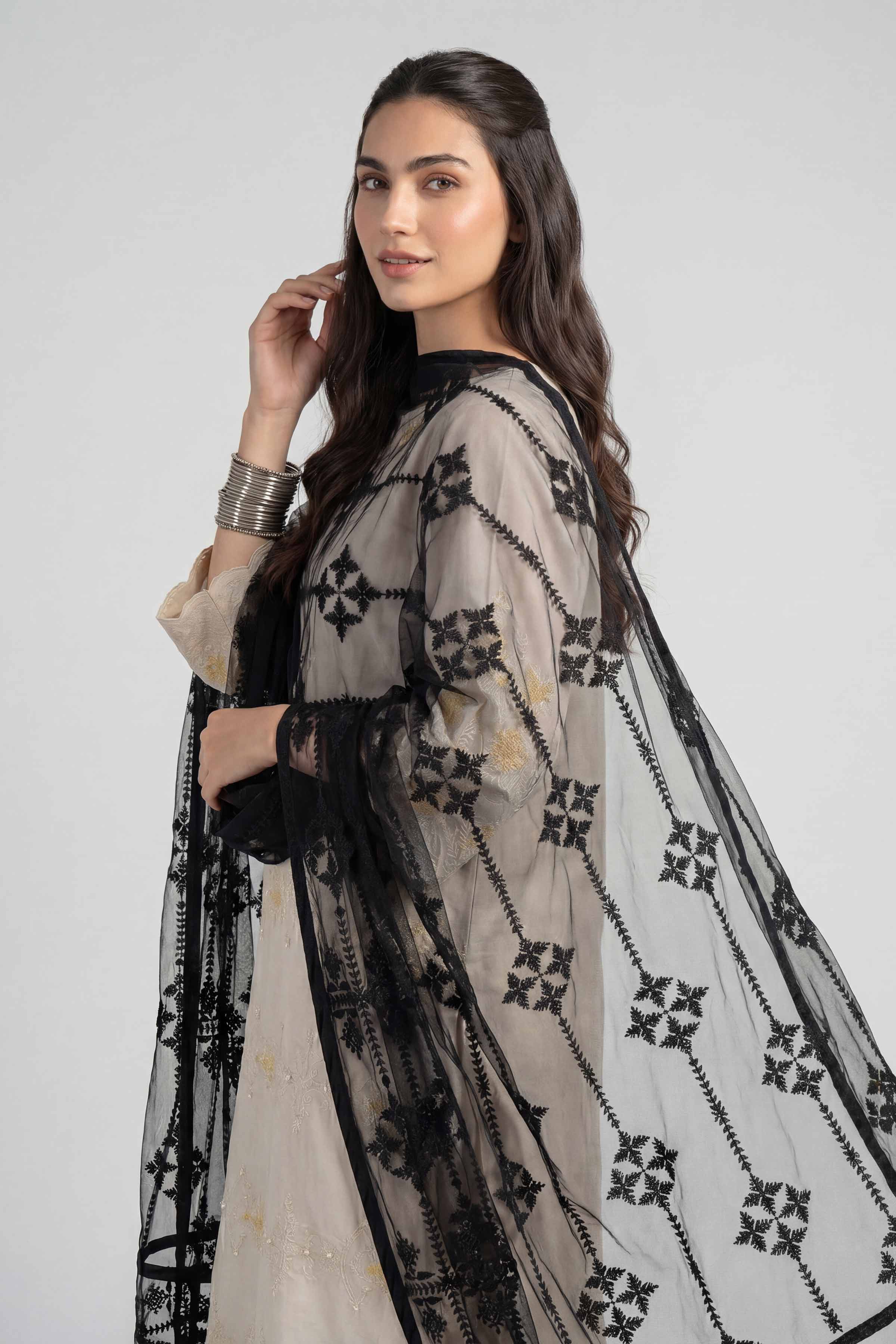 Embroidered Dupatta - KFE26-194