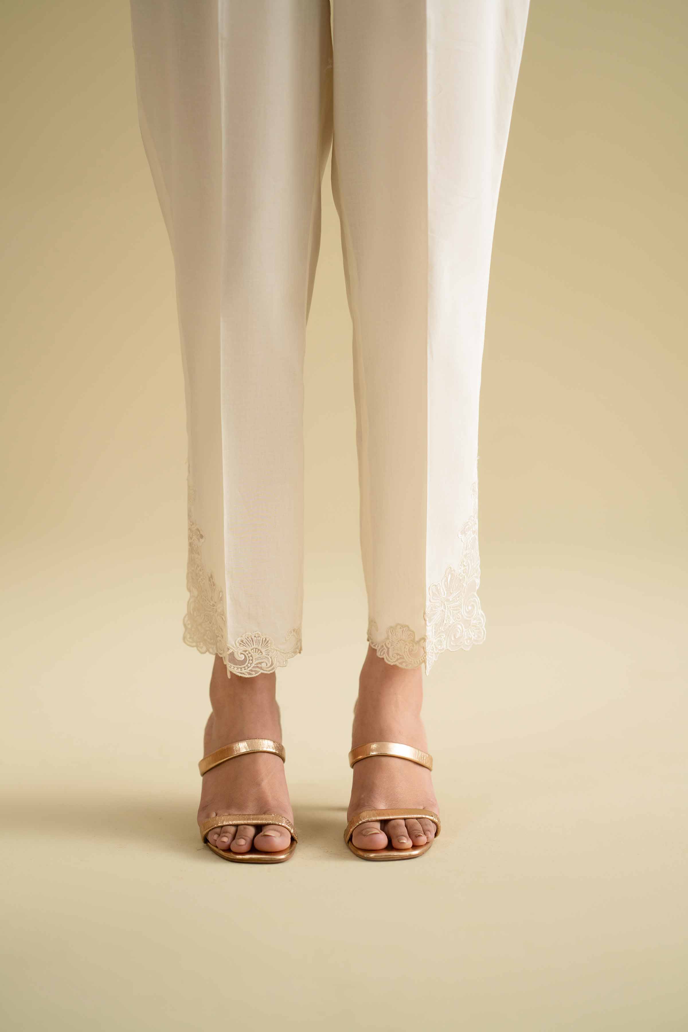 Embroidered Pants - KFE26-198 for Women - Pret Collection | Nishat | Shop Online