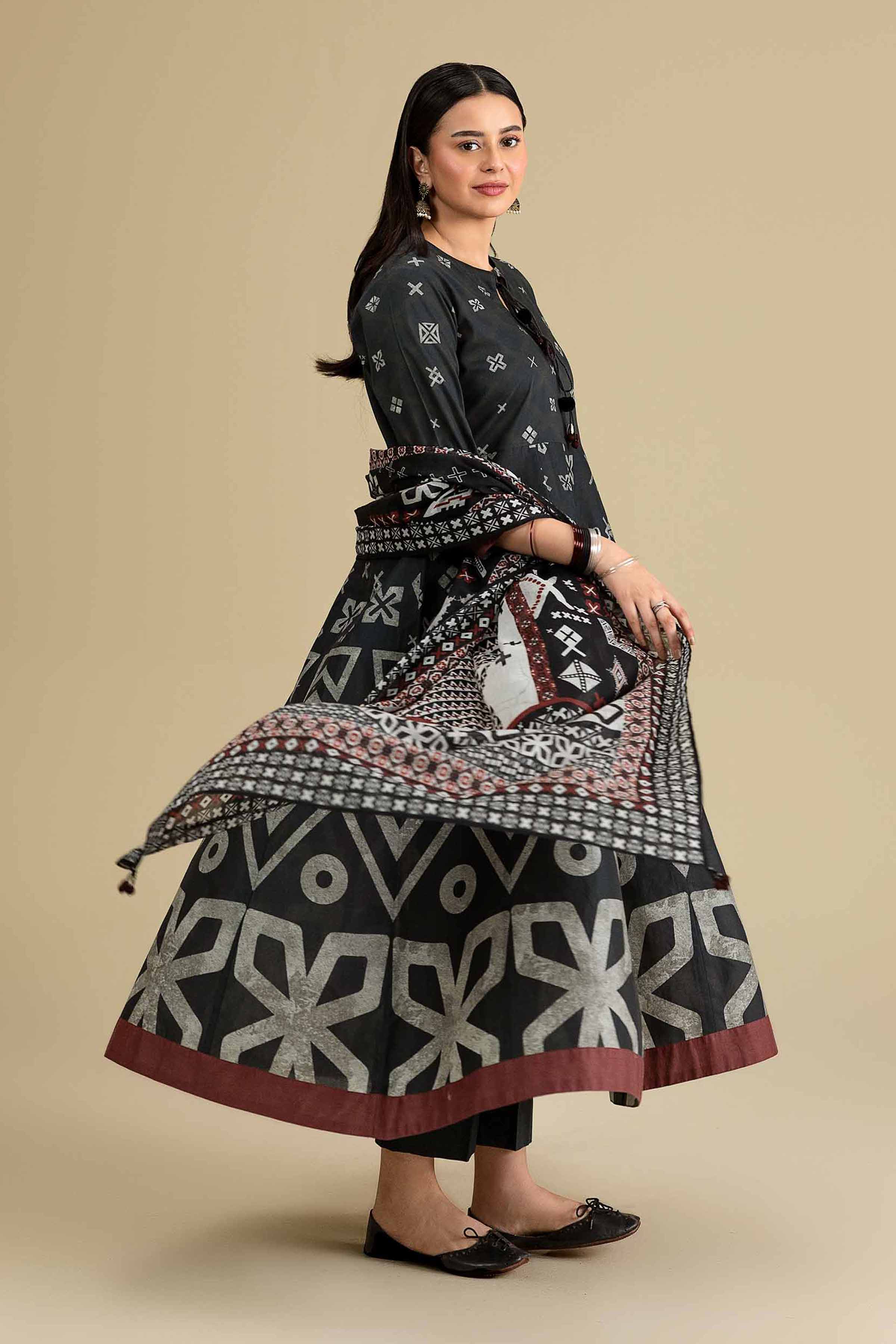 3 Piece - Printed Suit - KFE26-205