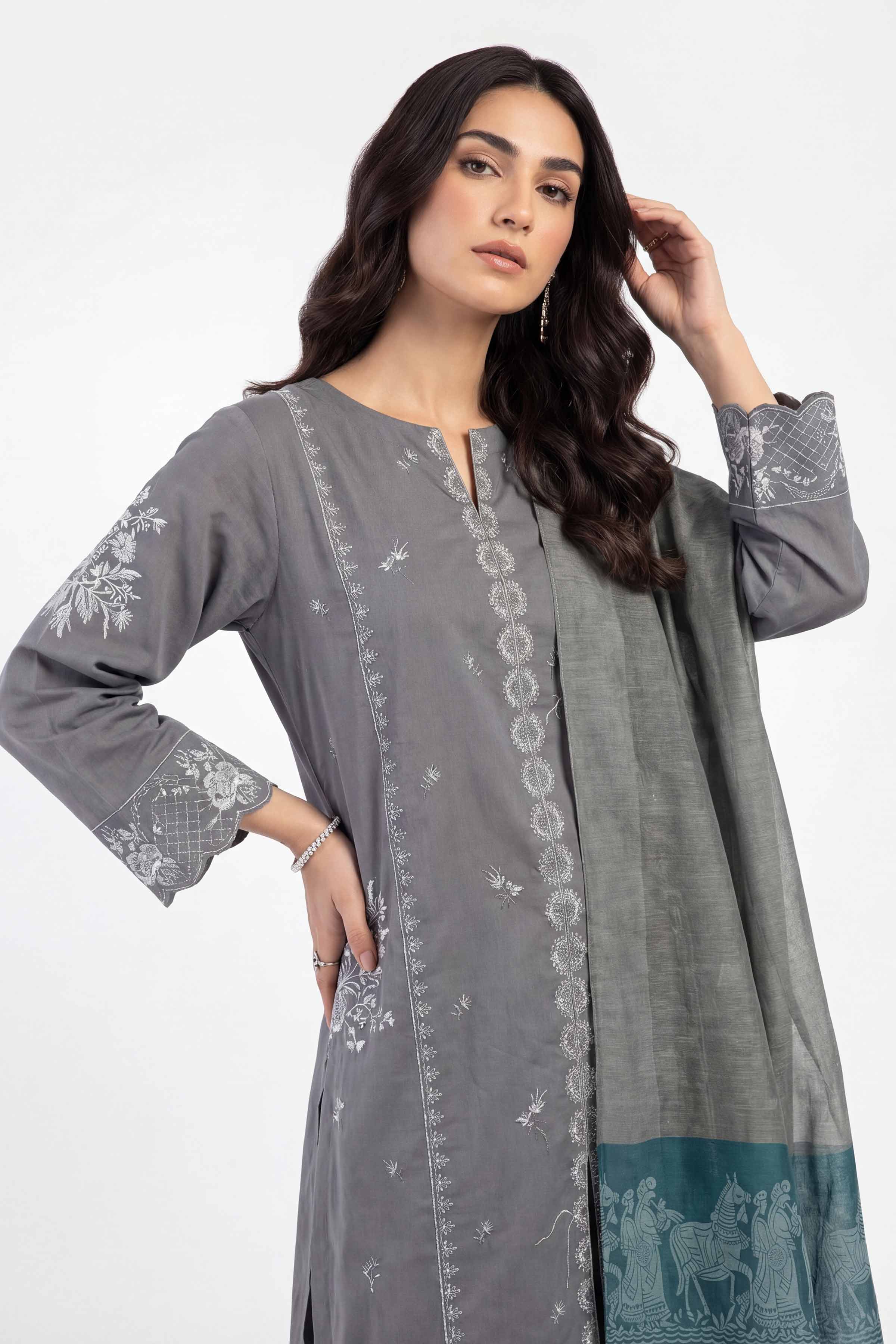 3 Piece - Embroidered Suit - KFE26-214