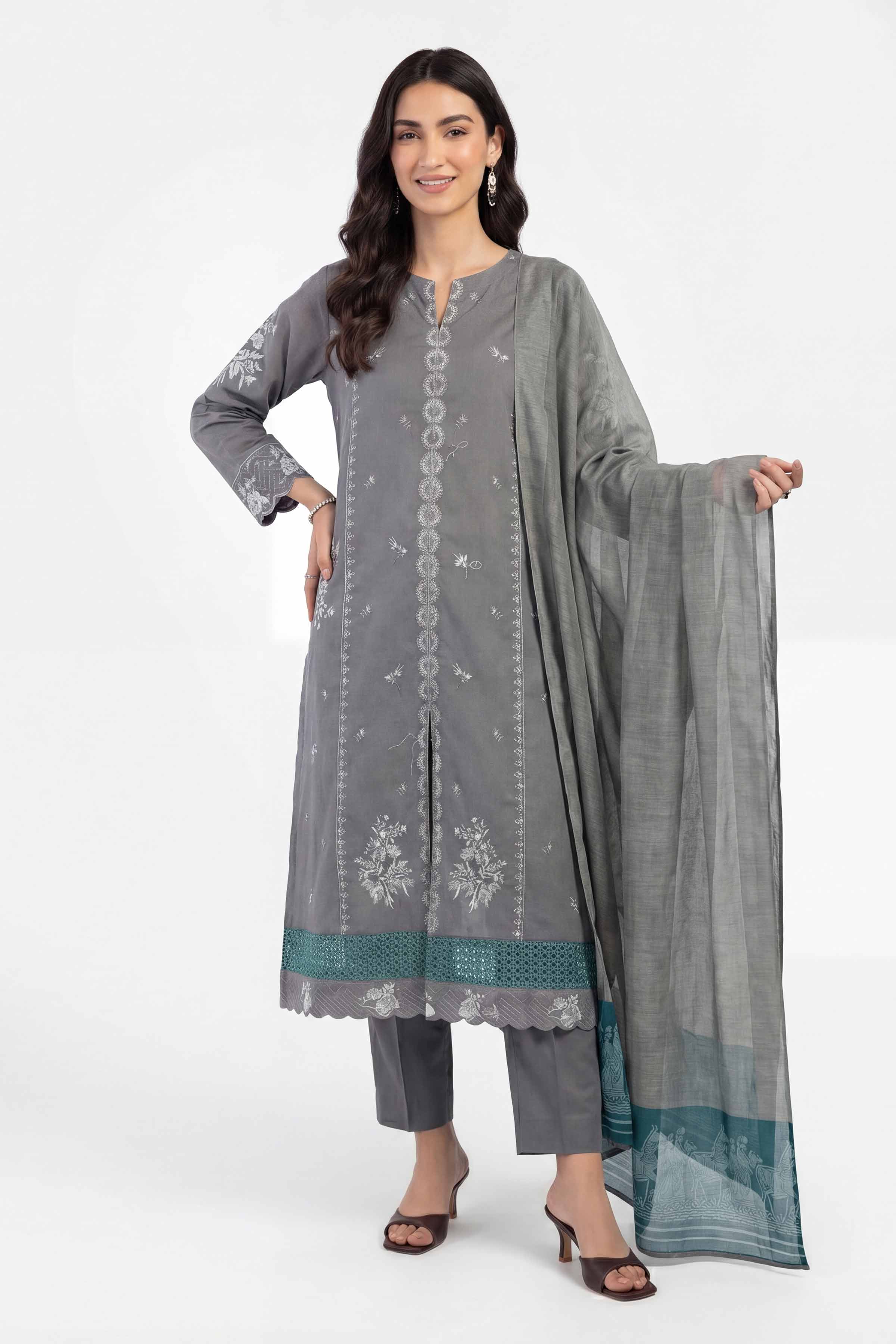 3 Piece - Embroidered Suit - KFE26-214