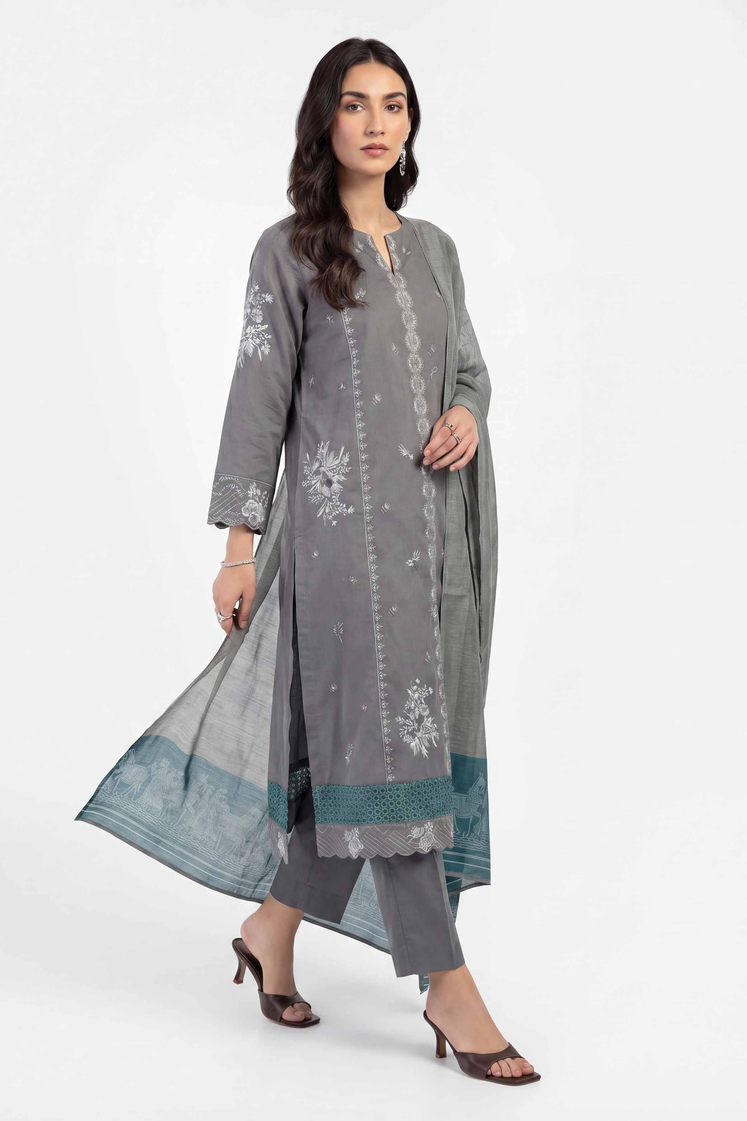 3 Piece - Embroidered Suit - KFE26-214