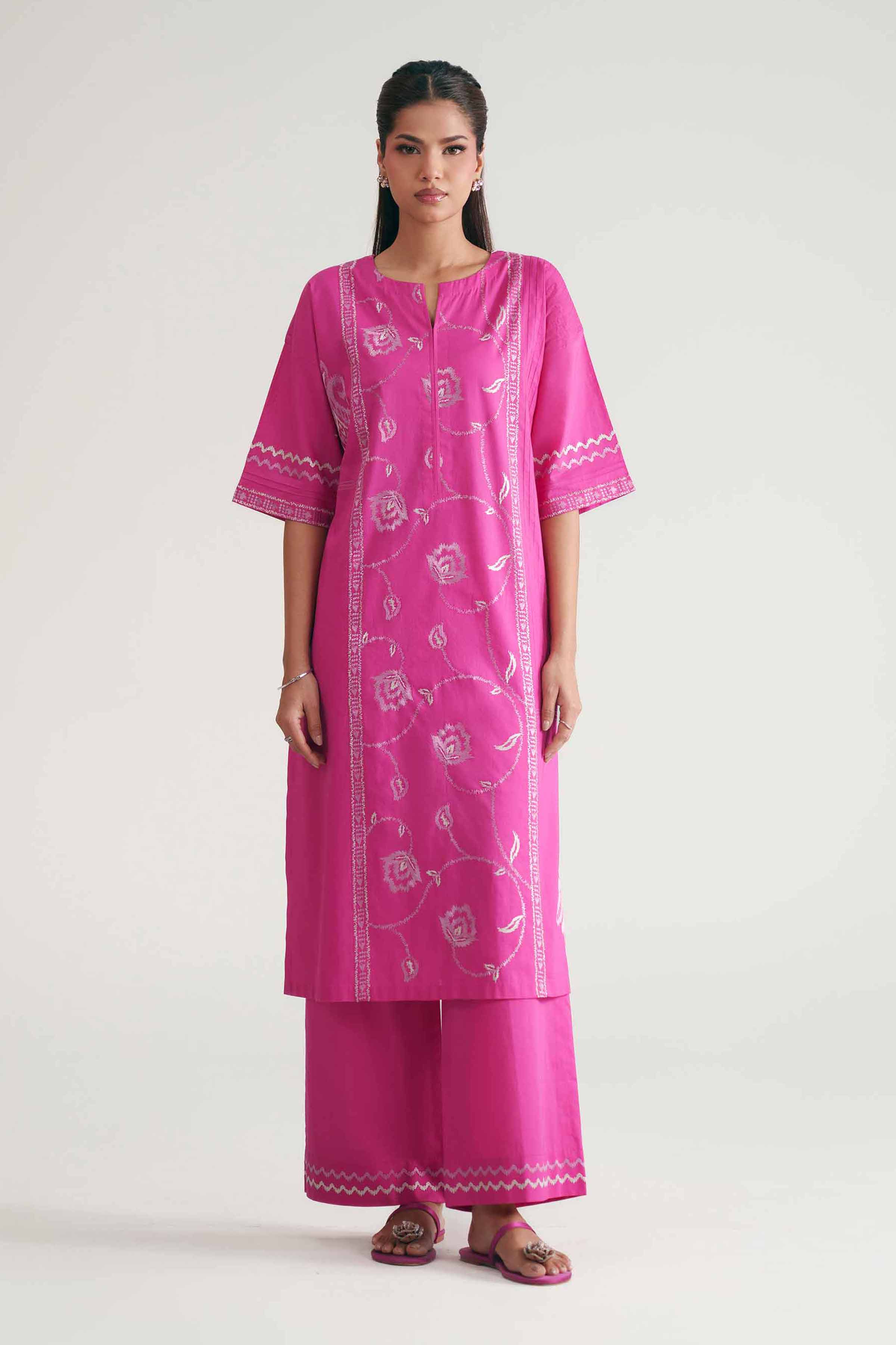 2 Piece - Embroidered Suit - KFE26-217